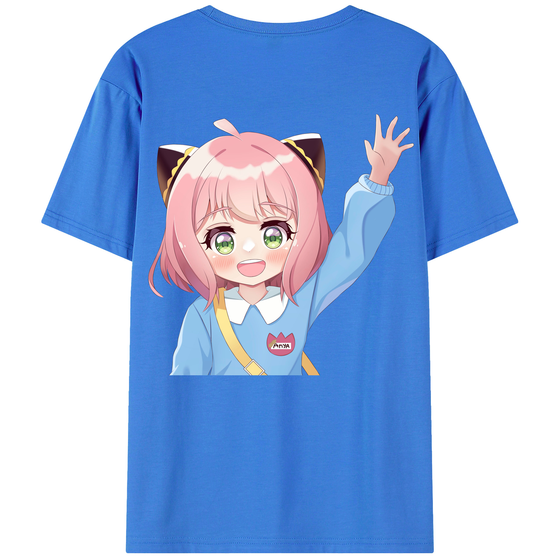 （画像用） SPY×FAMILY间谍家家酒 綿100％ メンズ半袖Tシャツ（バックプリント） 通気性