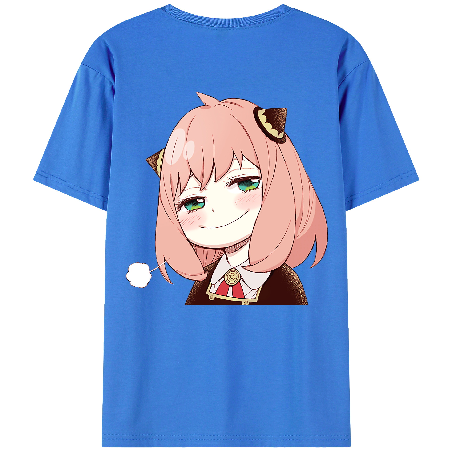 （画像用） SPY×FAMILY间谍家家酒 綿100％ メンズ半袖Tシャツ（バックプリント） 通気性