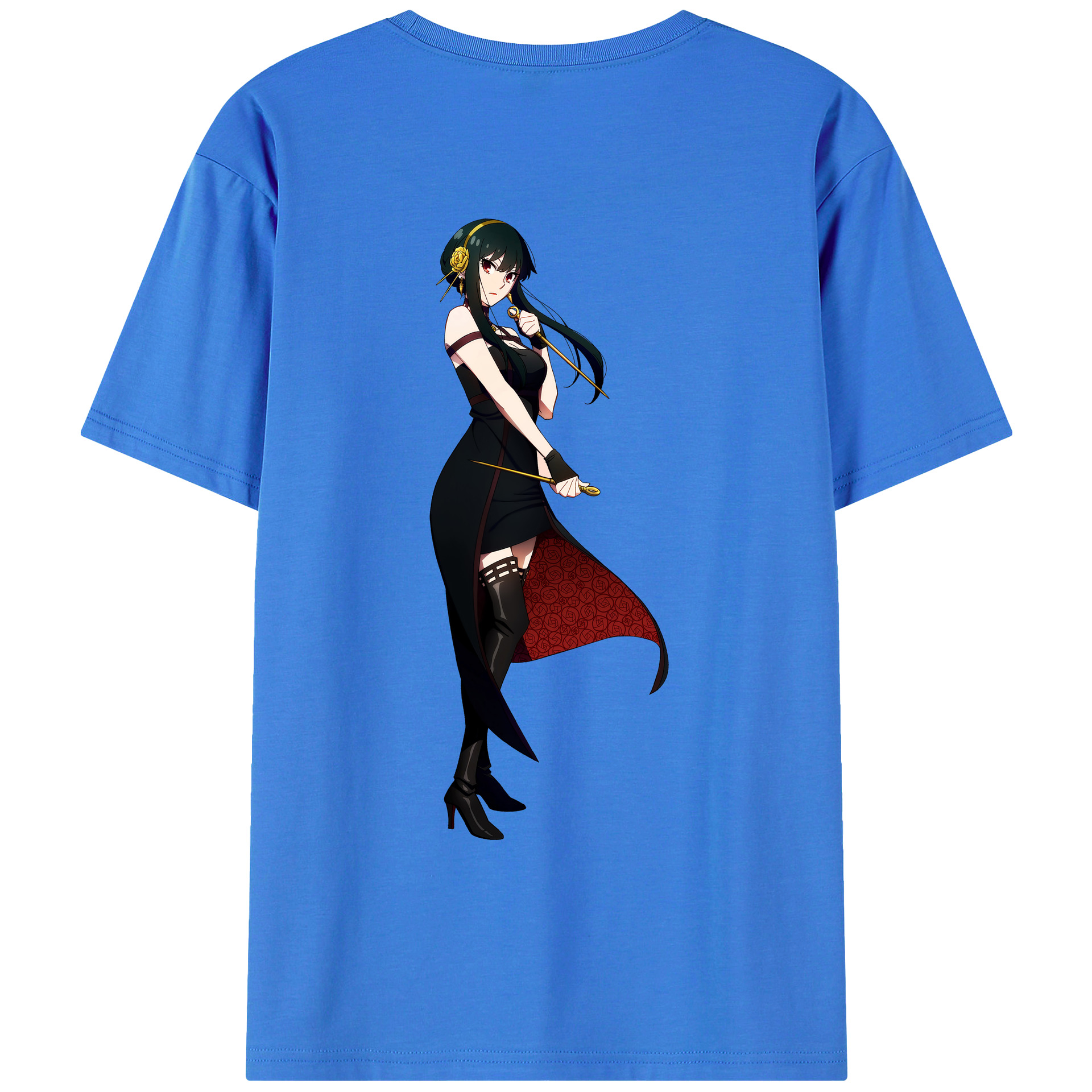 （画像用） SPY×FAMILY间谍家家酒 綿100％ メンズ半袖Tシャツ（バックプリント） 通気性