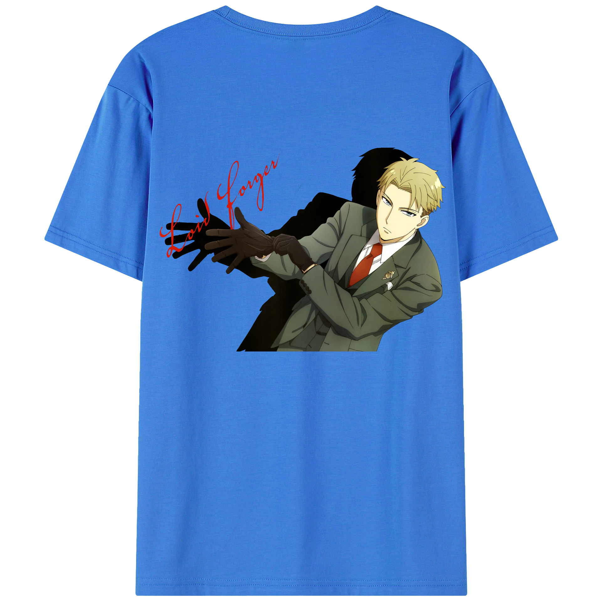 （画像用） SPY×FAMILY间谍家家酒 綿100％ メンズ半袖Tシャツ（バックプリント） 通気性