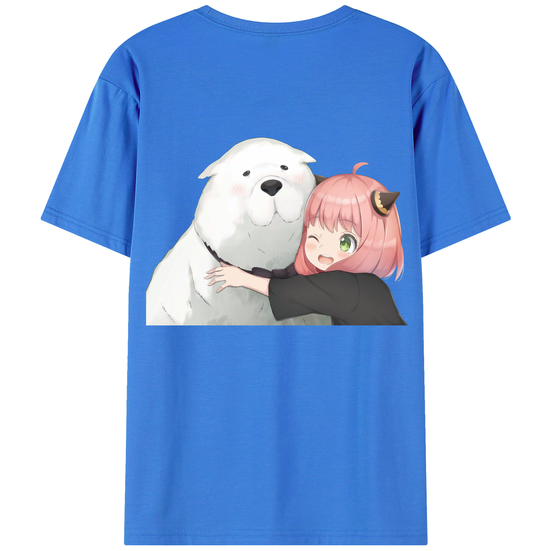 （画像用） SPY×FAMILY间谍家家酒 綿100％ メンズ半袖Tシャツ（バックプリント） 通気性