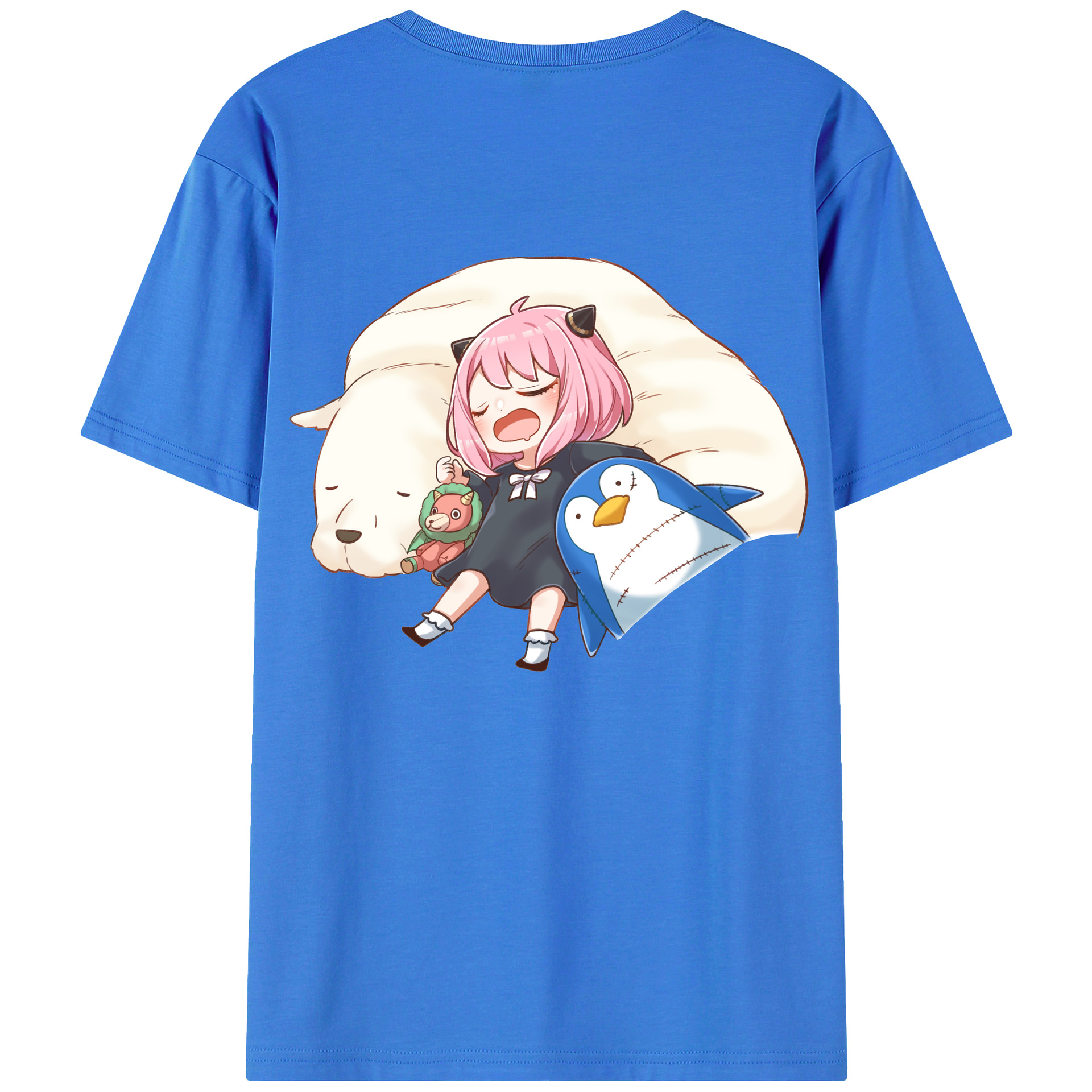 （画像用） SPY×FAMILY间谍家家酒 綿100％ メンズ半袖Tシャツ（バックプリント） 通気性