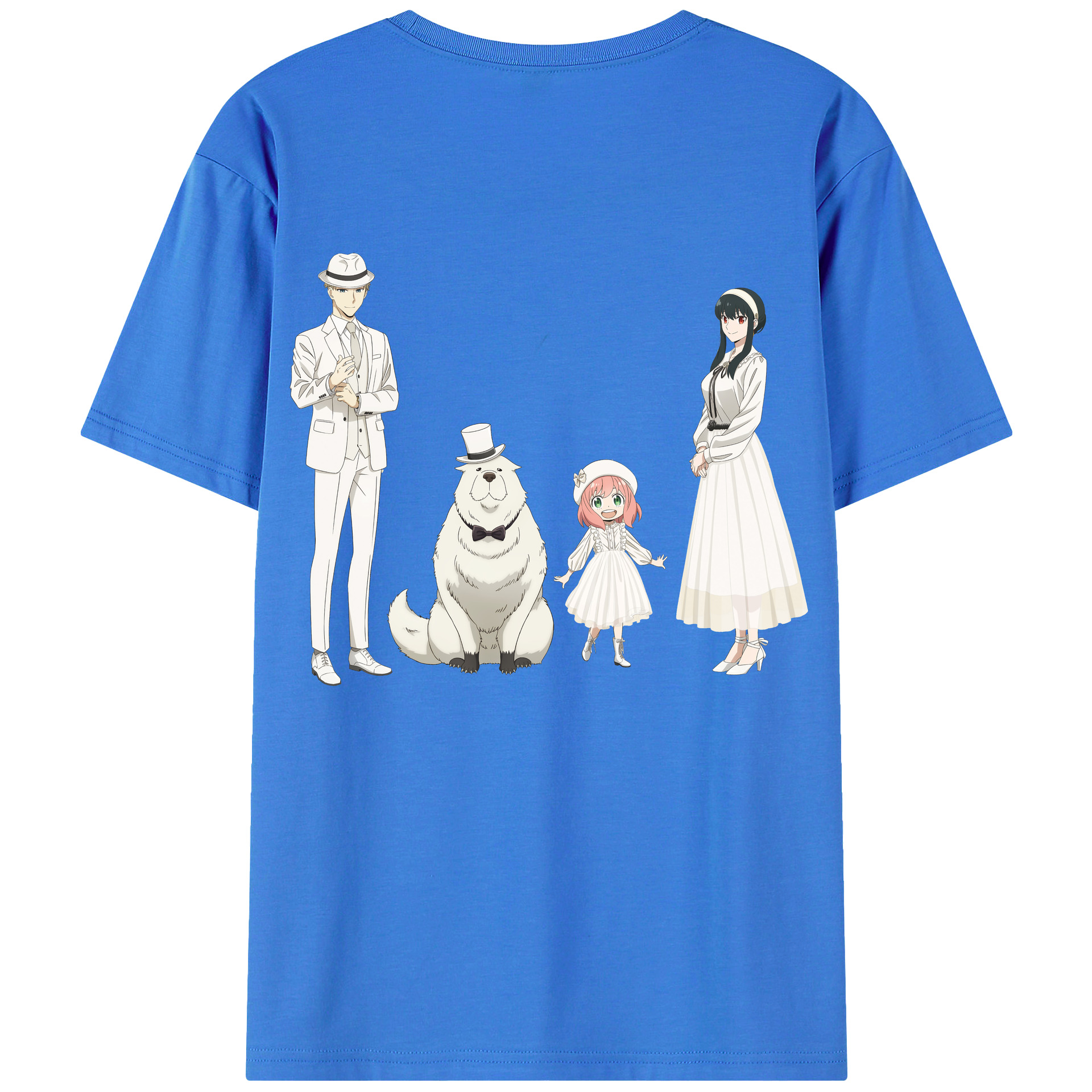 （画像用） SPY×FAMILY间谍家家酒 綿100％ メンズ半袖Tシャツ（バックプリント） 通気性