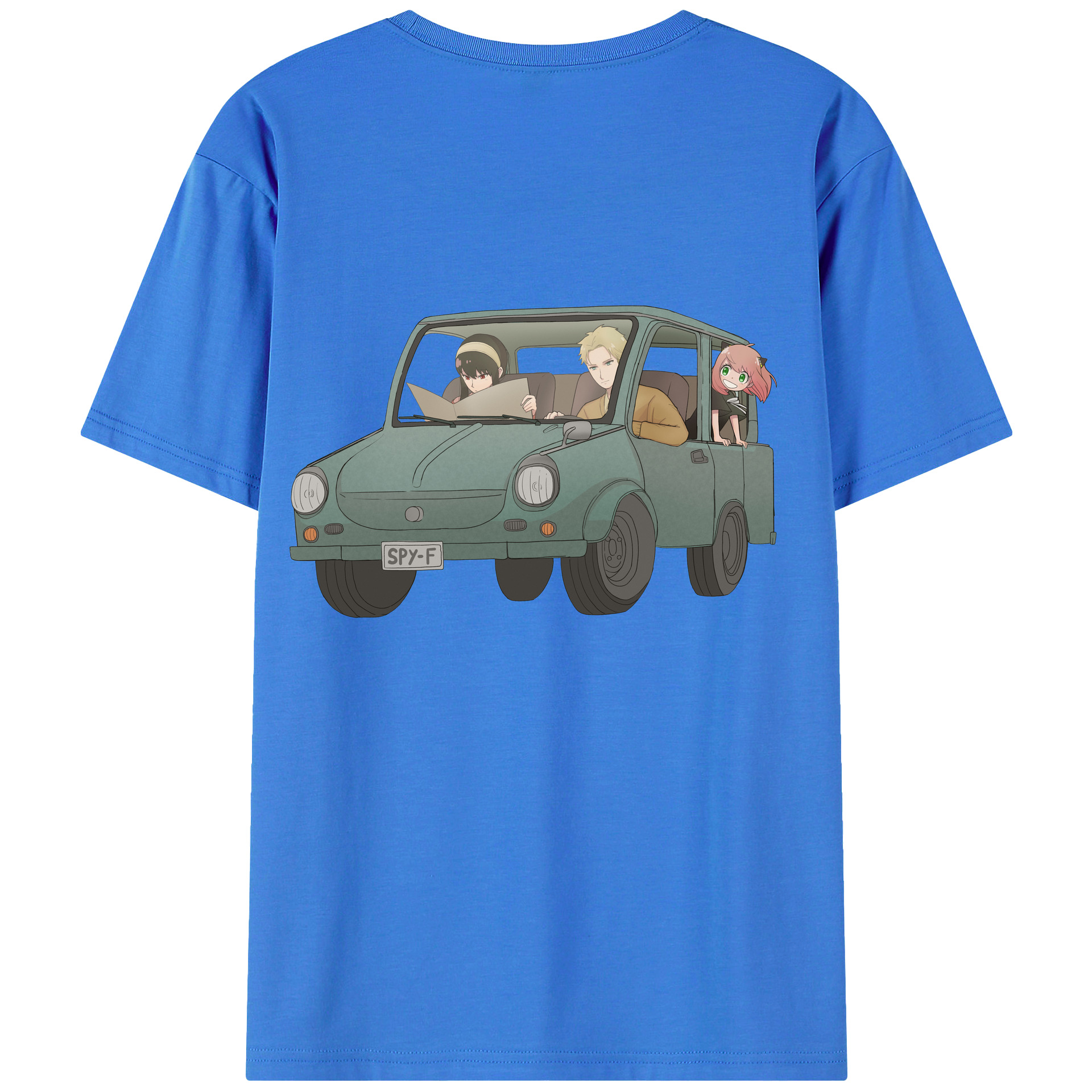 （画像用） SPY×FAMILY间谍家家酒 綿100％ メンズ半袖Tシャツ（バックプリント） 通気性