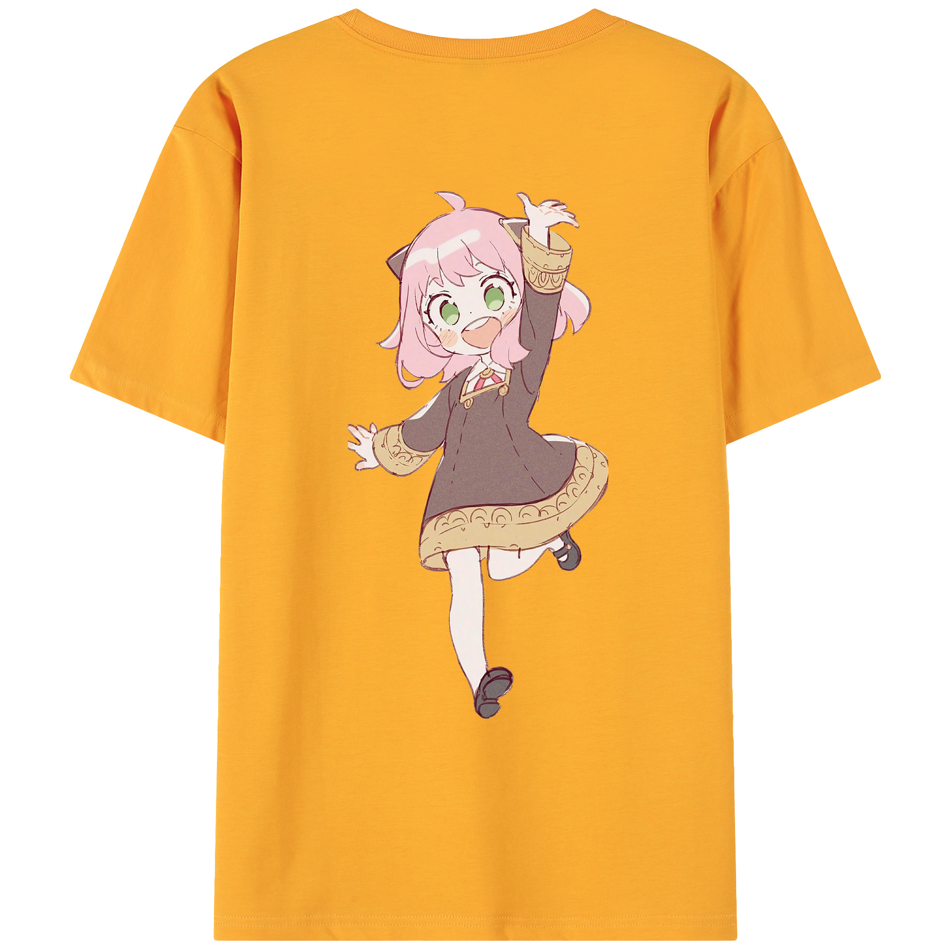 （画像用） SPY×FAMILY间谍家家酒 綿100％ メンズ半袖Tシャツ（バックプリント） 通気性
