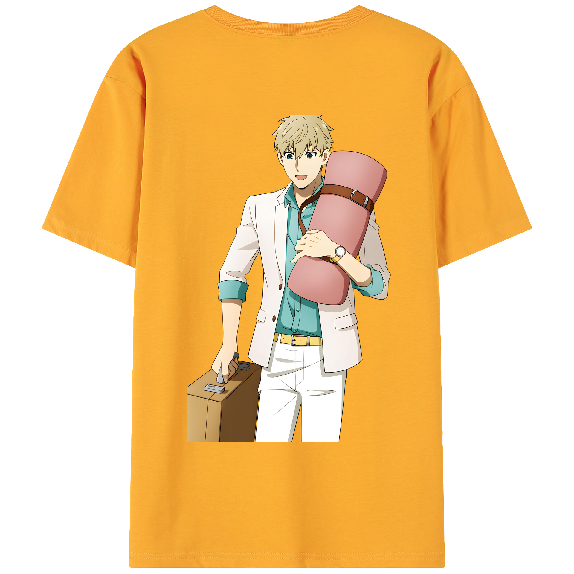 （画像用） SPY×FAMILY间谍家家酒 綿100％ メンズ半袖Tシャツ（バックプリント） 通気性