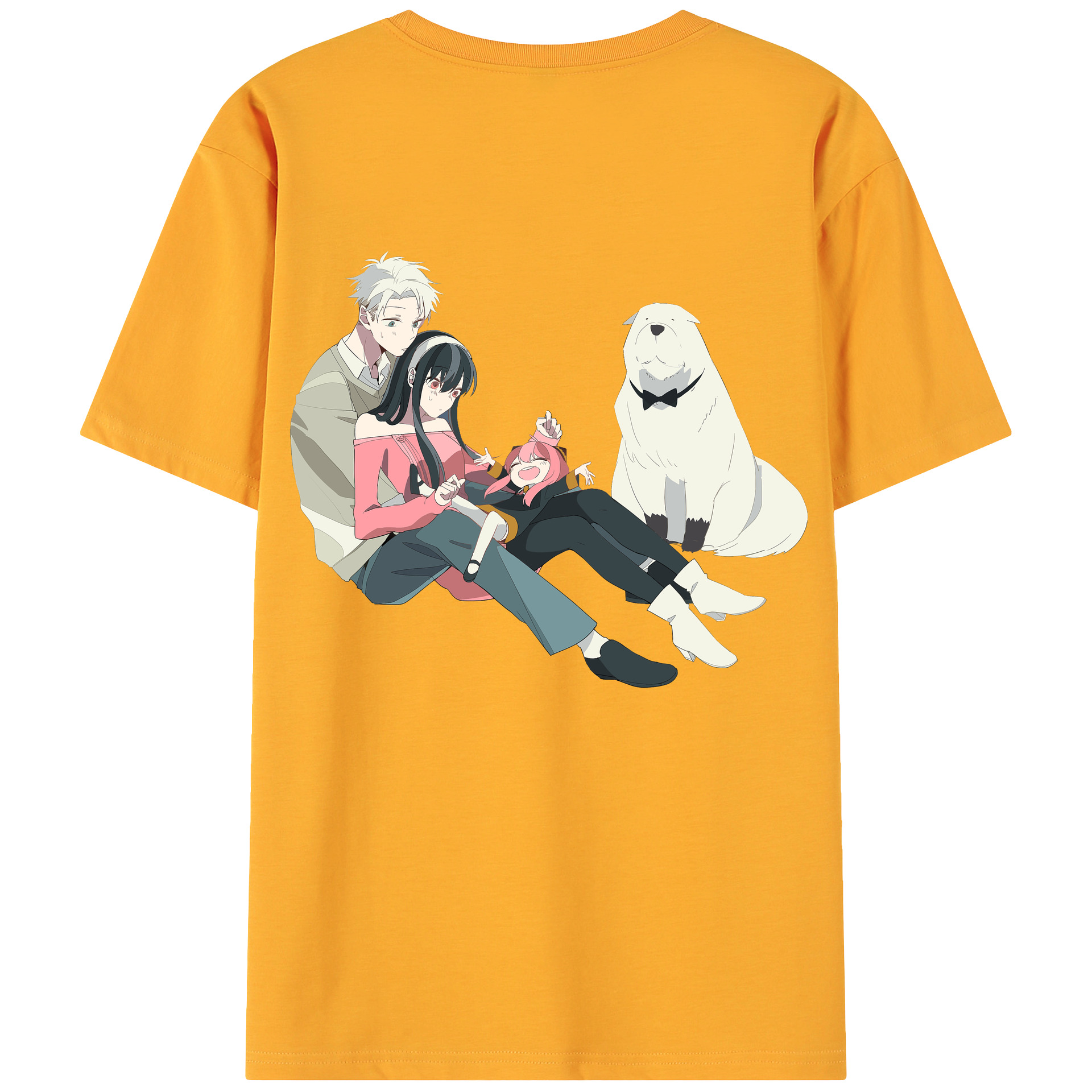 （画像用） SPY×FAMILY间谍家家酒 綿100％ メンズ半袖Tシャツ（バックプリント） 通気性