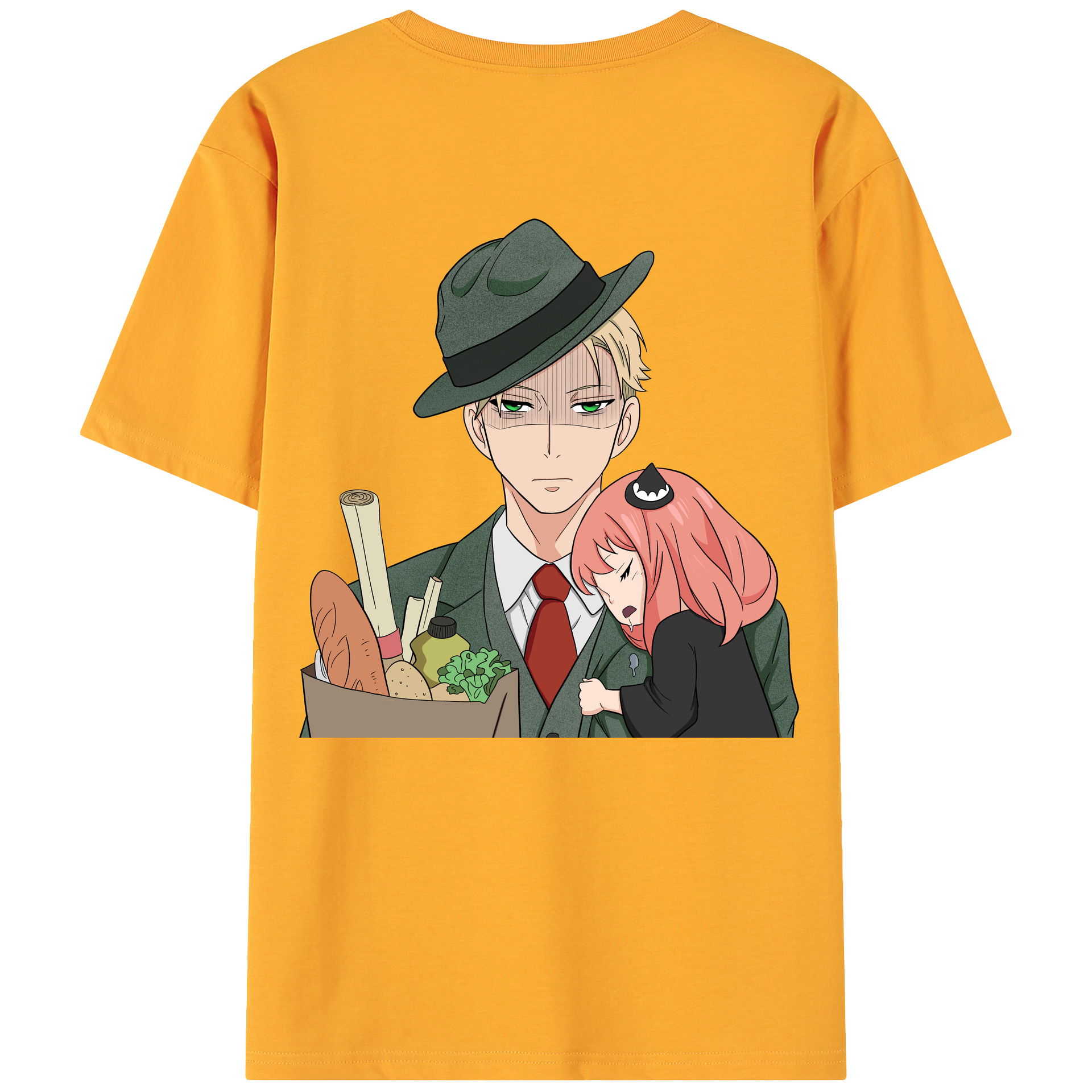 （画像用） SPY×FAMILY间谍家家酒 綿100％ メンズ半袖Tシャツ（バックプリント） 通気性