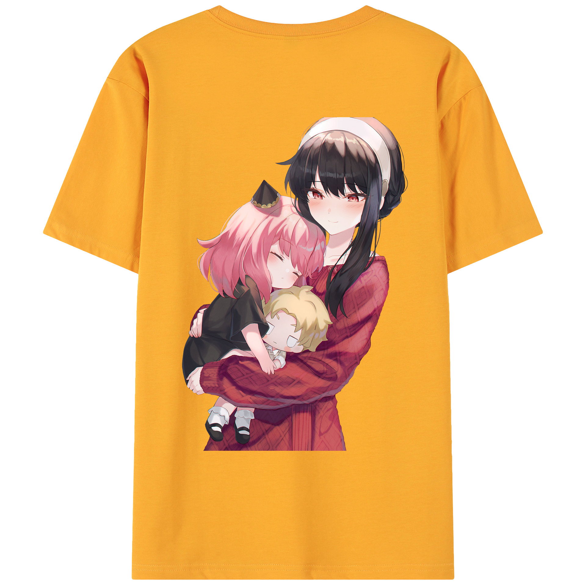 （画像用） SPY×FAMILY间谍家家酒 綿100％ メンズ半袖Tシャツ（バックプリント） 通気性