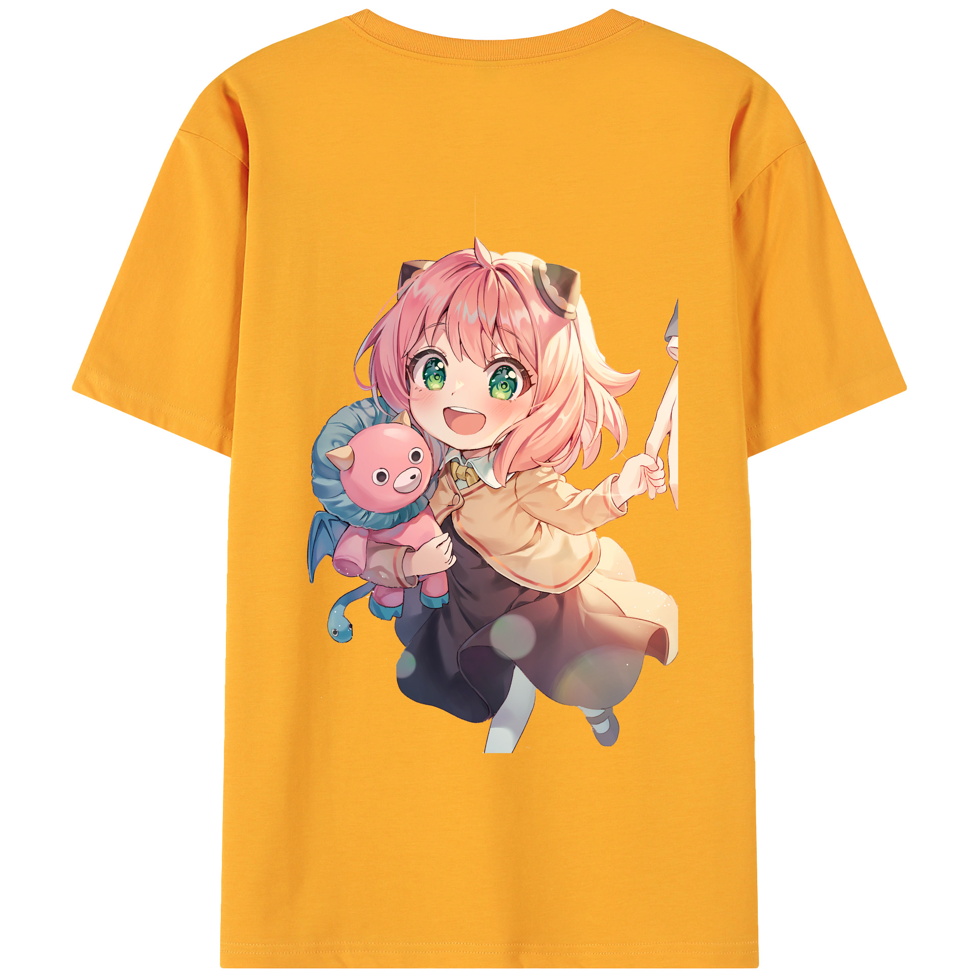 （画像用） SPY×FAMILY间谍家家酒 綿100％ メンズ半袖Tシャツ（バックプリント） 通気性