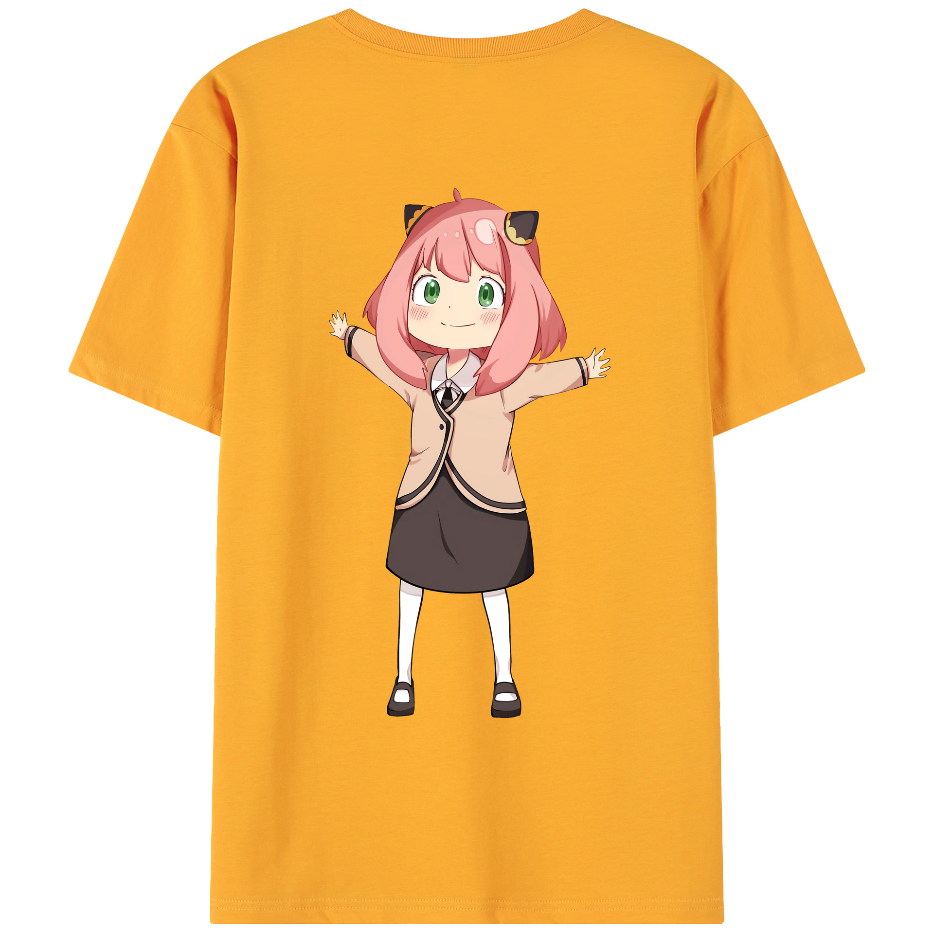 （画像用） SPY×FAMILY间谍家家酒 綿100％ メンズ半袖Tシャツ（バックプリント） 通気性