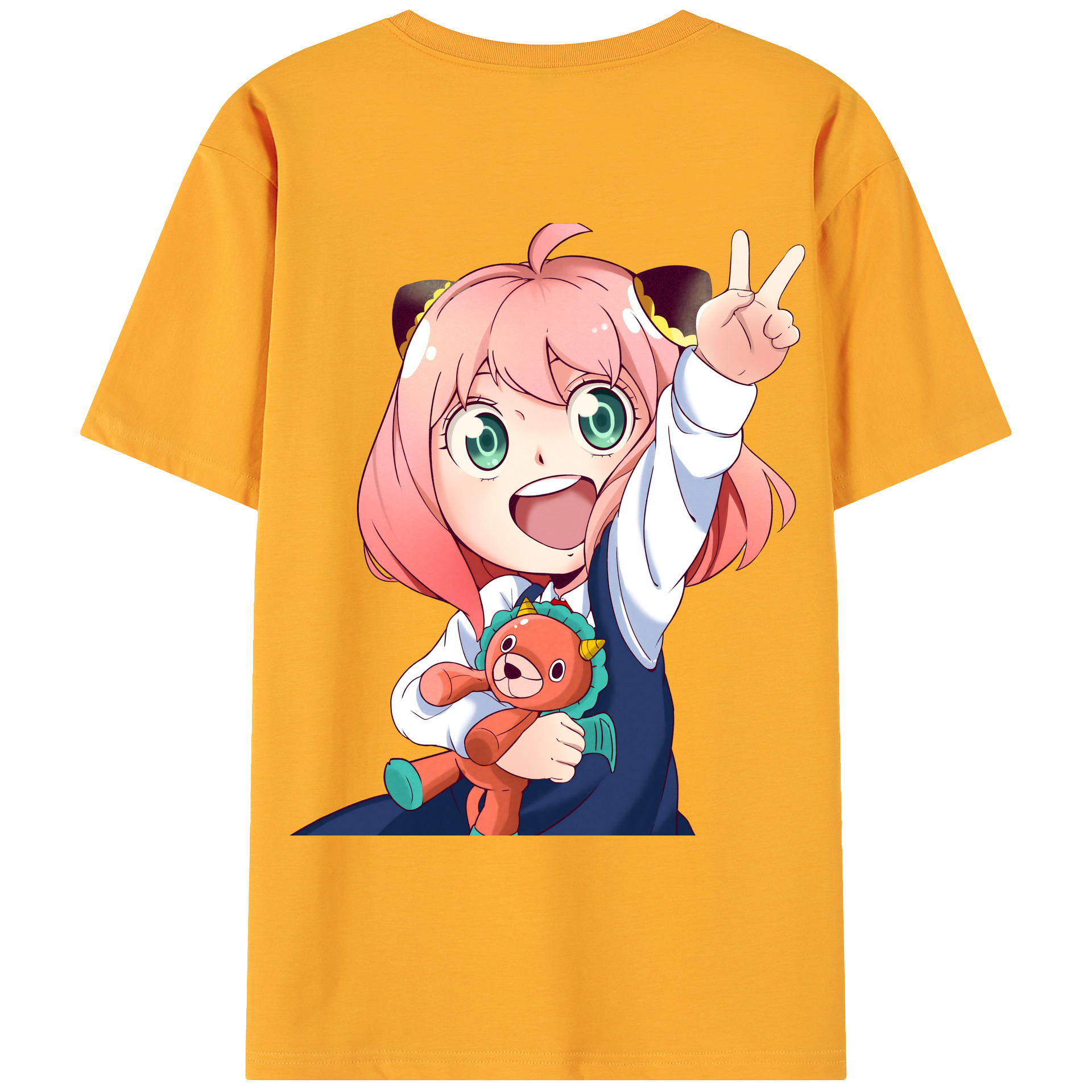 （画像用） SPY×FAMILY间谍家家酒 綿100％ メンズ半袖Tシャツ（バックプリント） 通気性