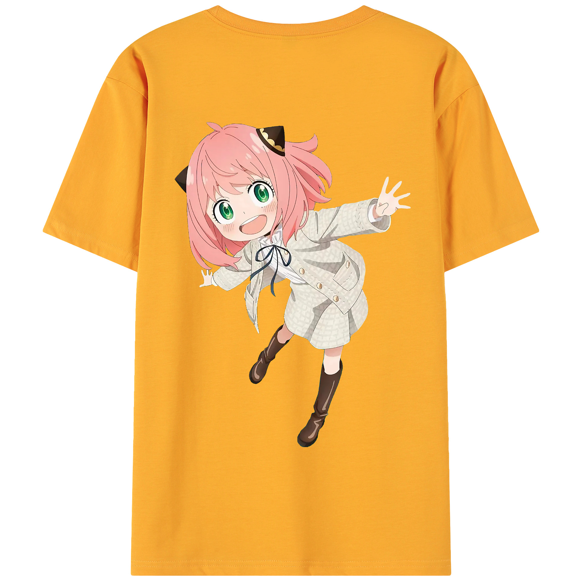 （画像用） SPY×FAMILY间谍家家酒 綿100％ メンズ半袖Tシャツ（バックプリント） 通気性
