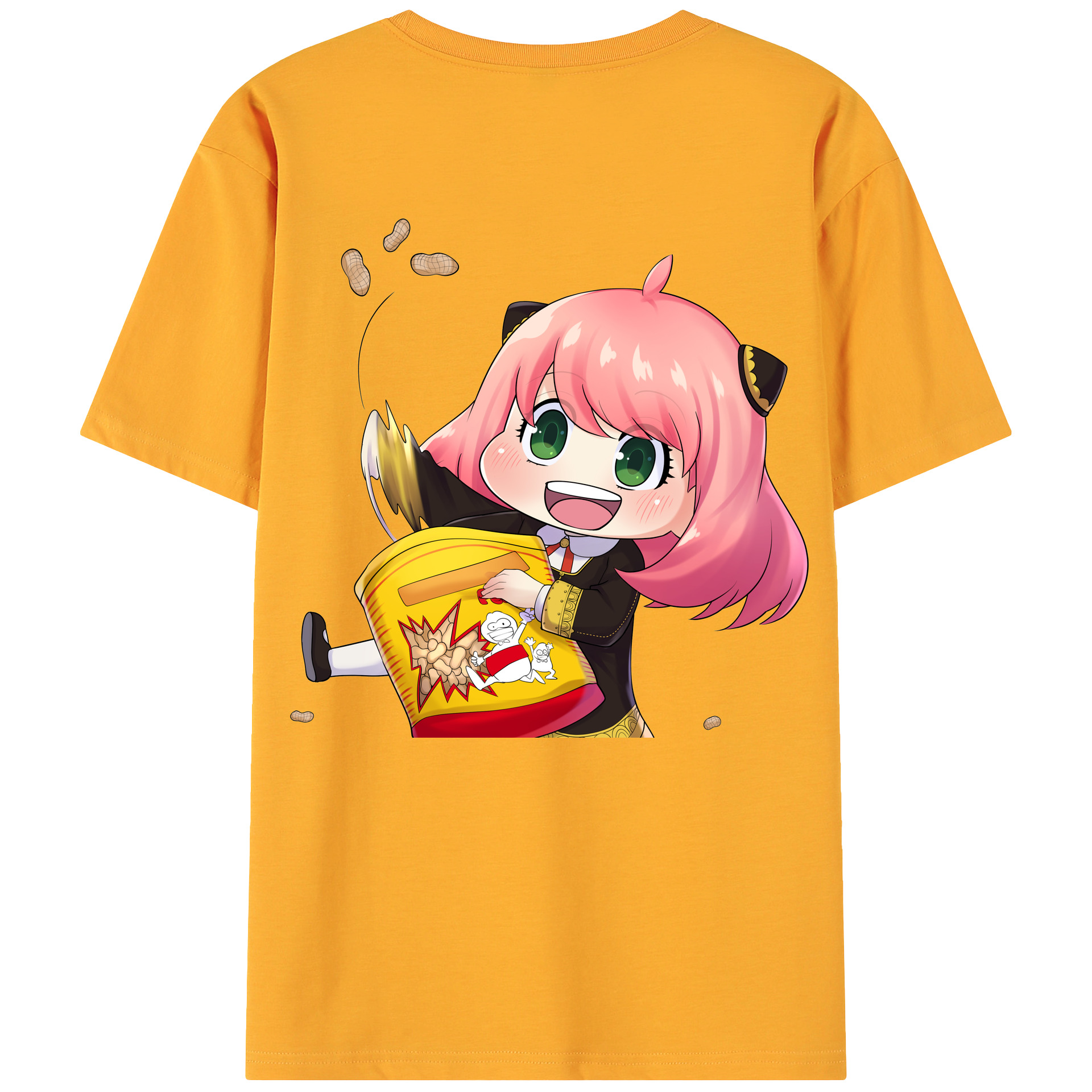（画像用） SPY×FAMILY间谍家家酒 綿100％ メンズ半袖Tシャツ（バックプリント） 通気性