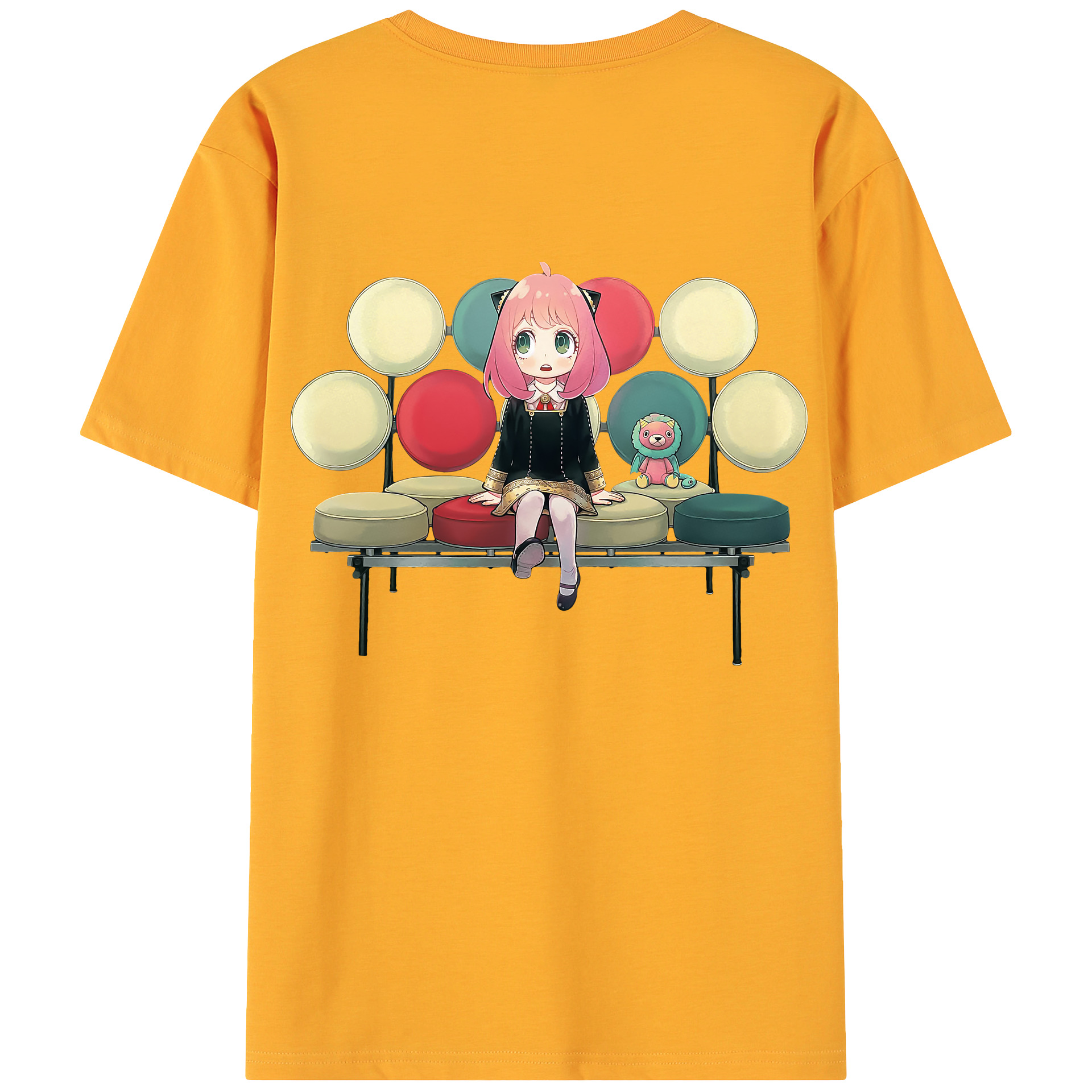 （画像用） SPY×FAMILY间谍家家酒 綿100％ メンズ半袖Tシャツ（バックプリント） 通気性