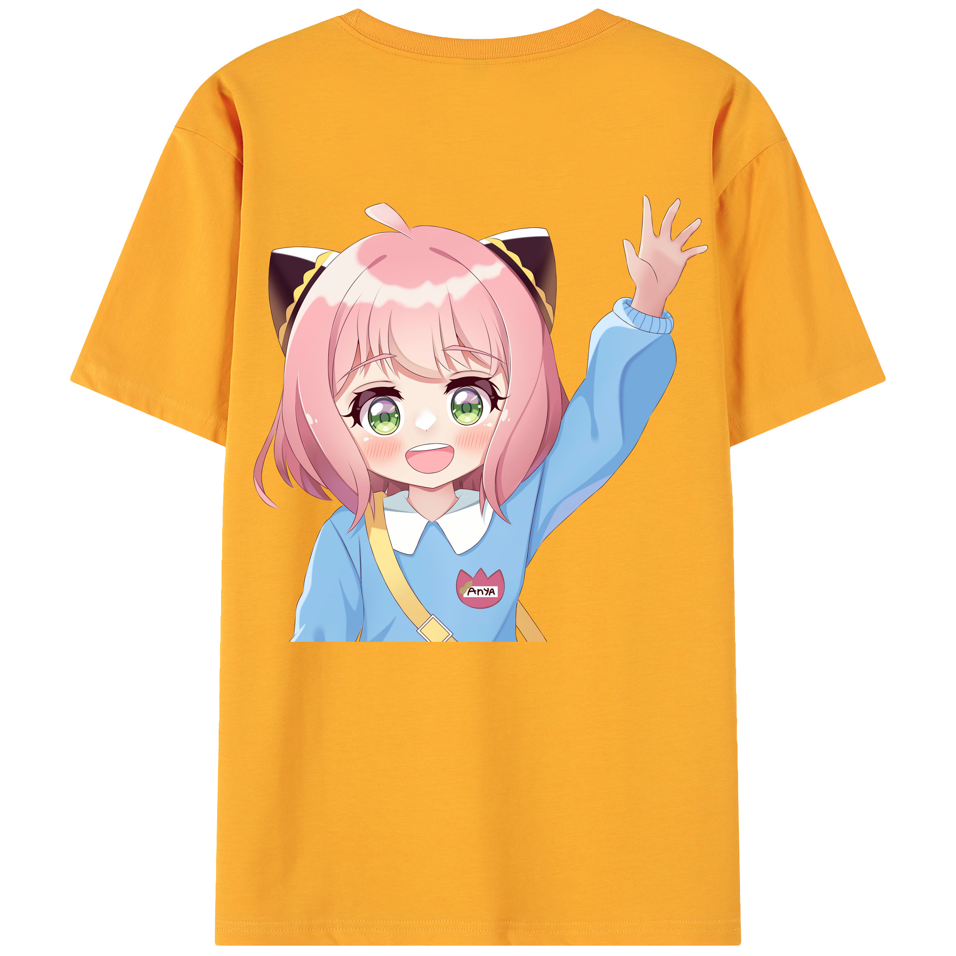 （画像用） SPY×FAMILY间谍家家酒 綿100％ メンズ半袖Tシャツ（バックプリント） 通気性
