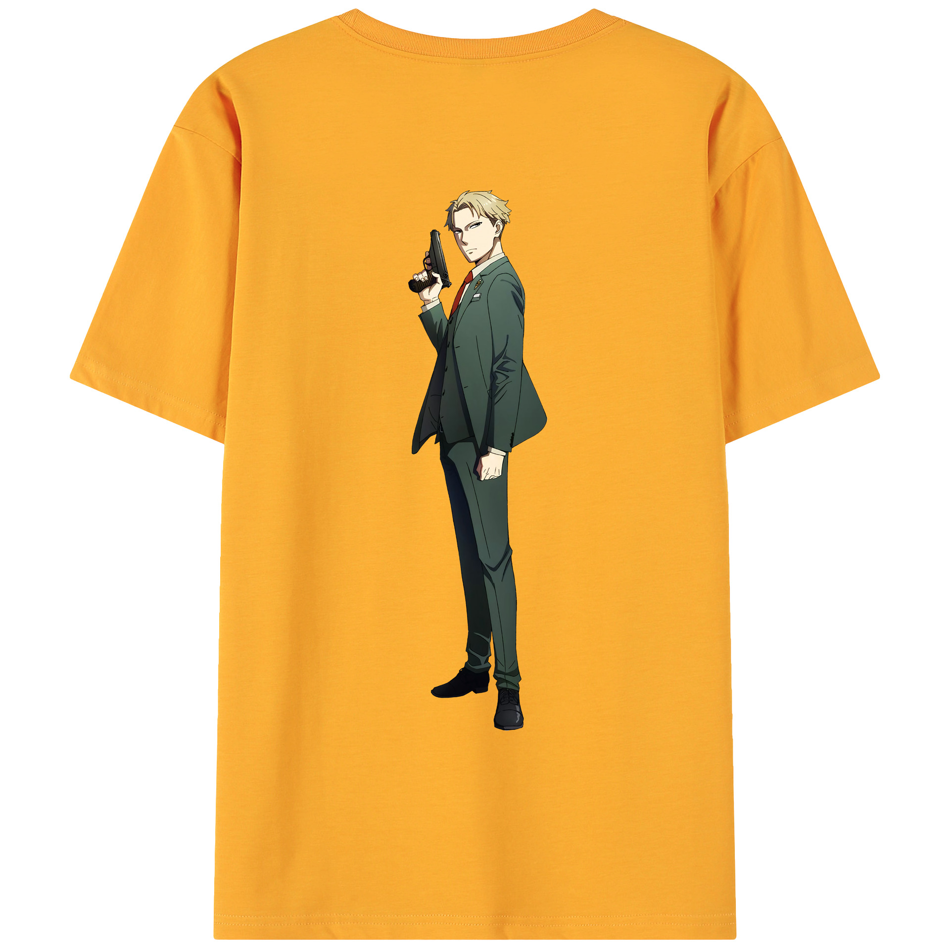 （画像用） SPY×FAMILY间谍家家酒 綿100％ メンズ半袖Tシャツ（バックプリント） 通気性