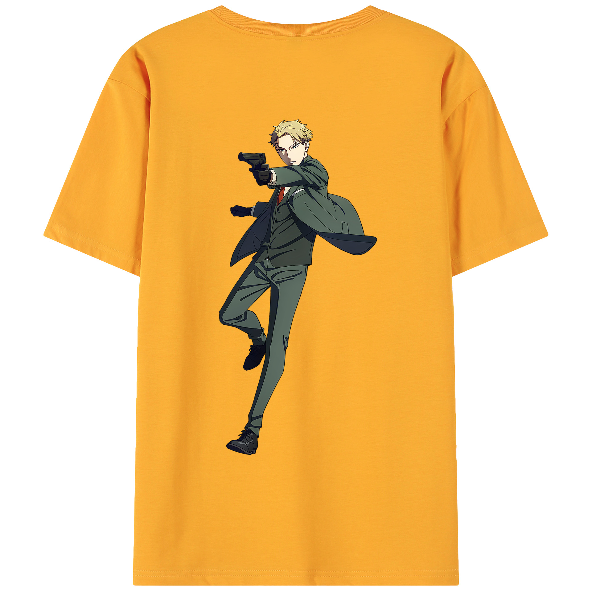 （画像用） SPY×FAMILY间谍家家酒 綿100％ メンズ半袖Tシャツ（バックプリント） 通気性