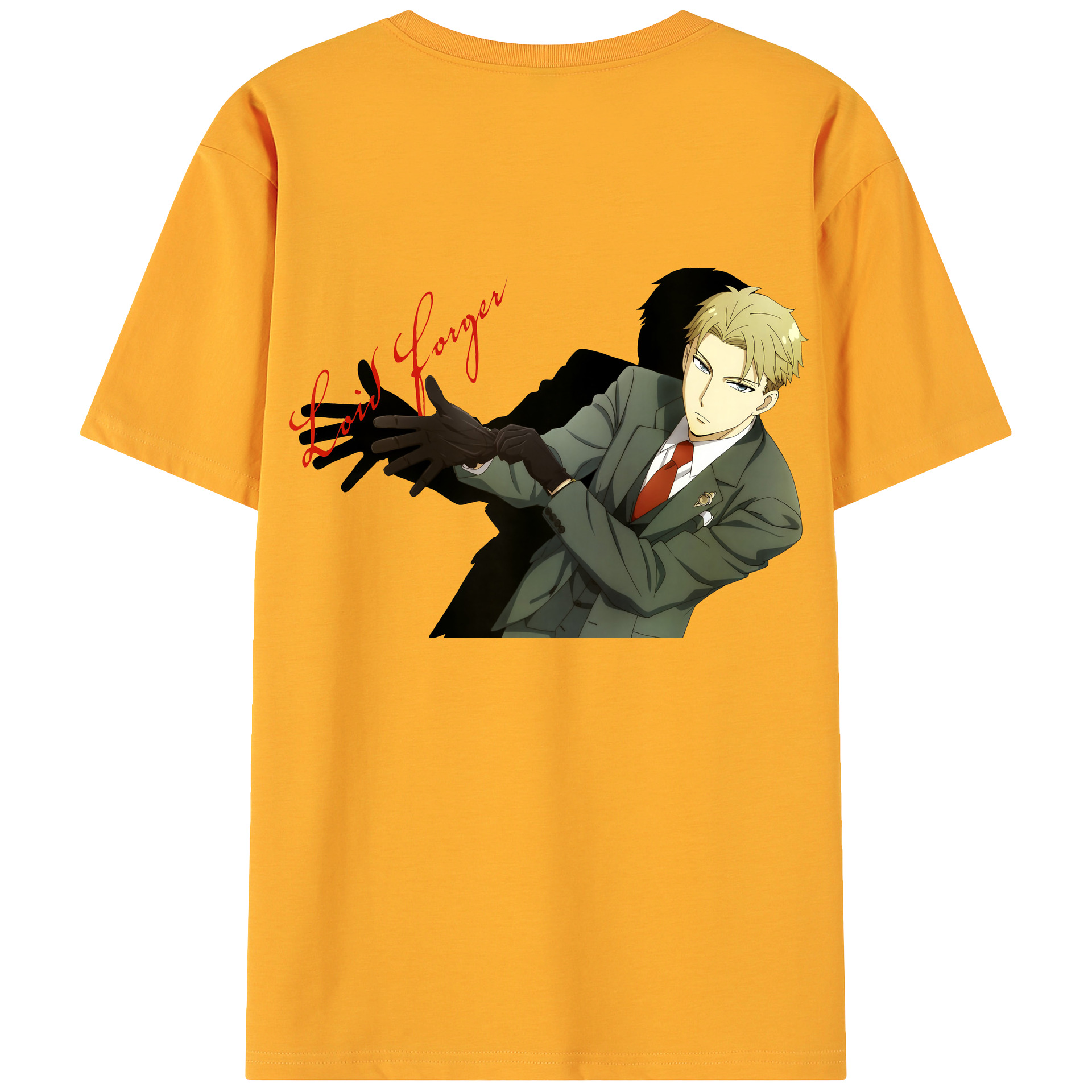（画像用） SPY×FAMILY间谍家家酒 綿100％ メンズ半袖Tシャツ（バックプリント） 通気性