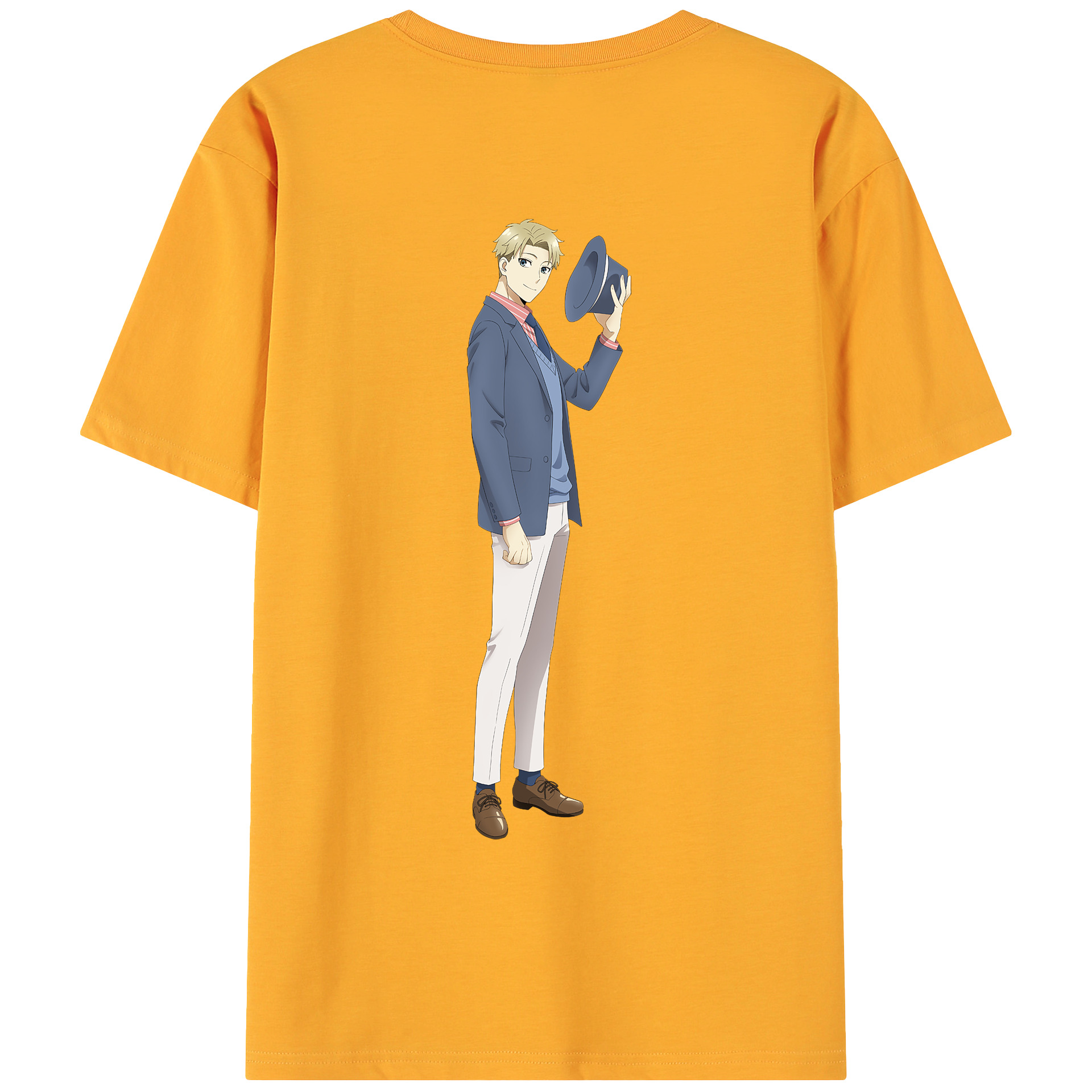 （画像用） SPY×FAMILY间谍家家酒 綿100％ メンズ半袖Tシャツ（バックプリント） 通気性