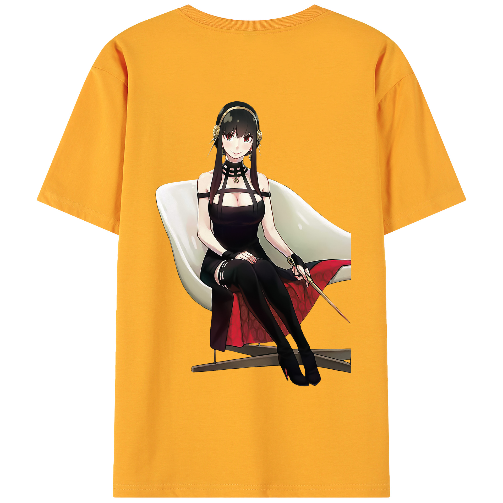 （画像用） SPY×FAMILY间谍家家酒 綿100％ メンズ半袖Tシャツ（バックプリント） 通気性
