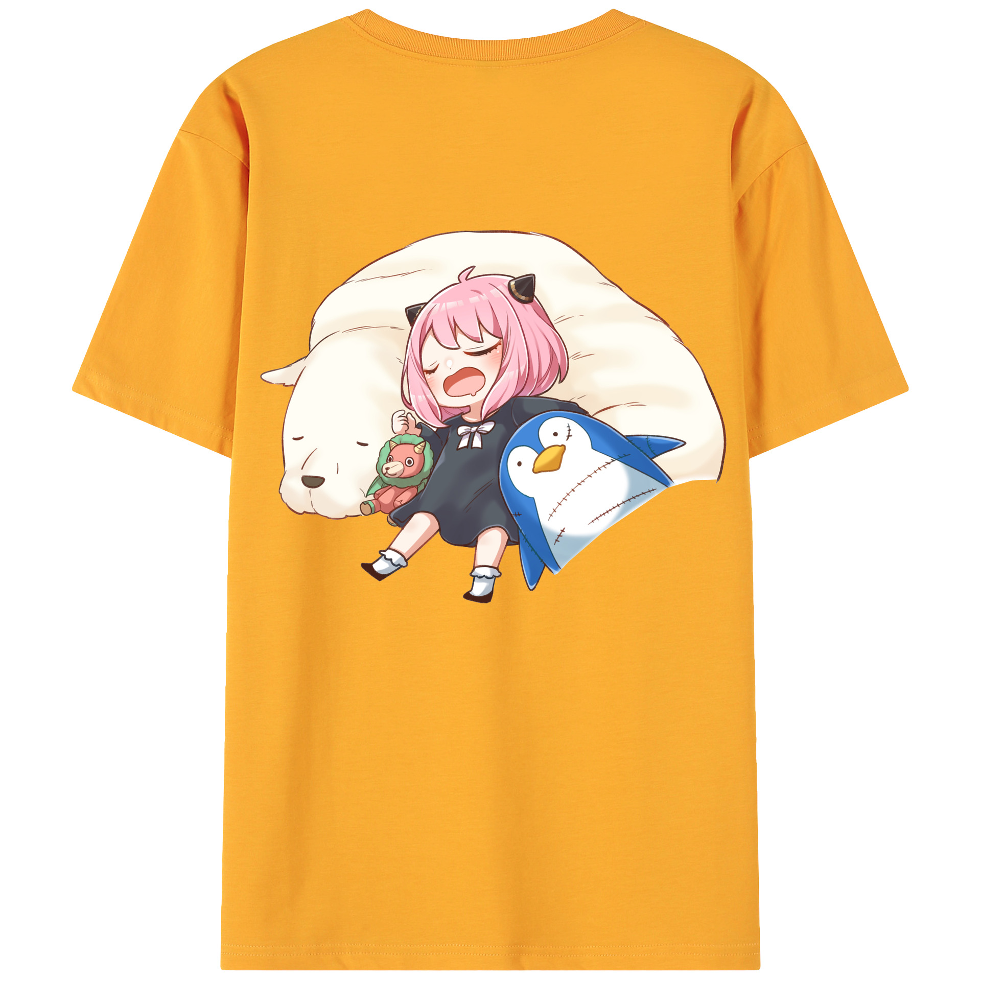 （画像用） SPY×FAMILY间谍家家酒 綿100％ メンズ半袖Tシャツ（バックプリント） 通気性
