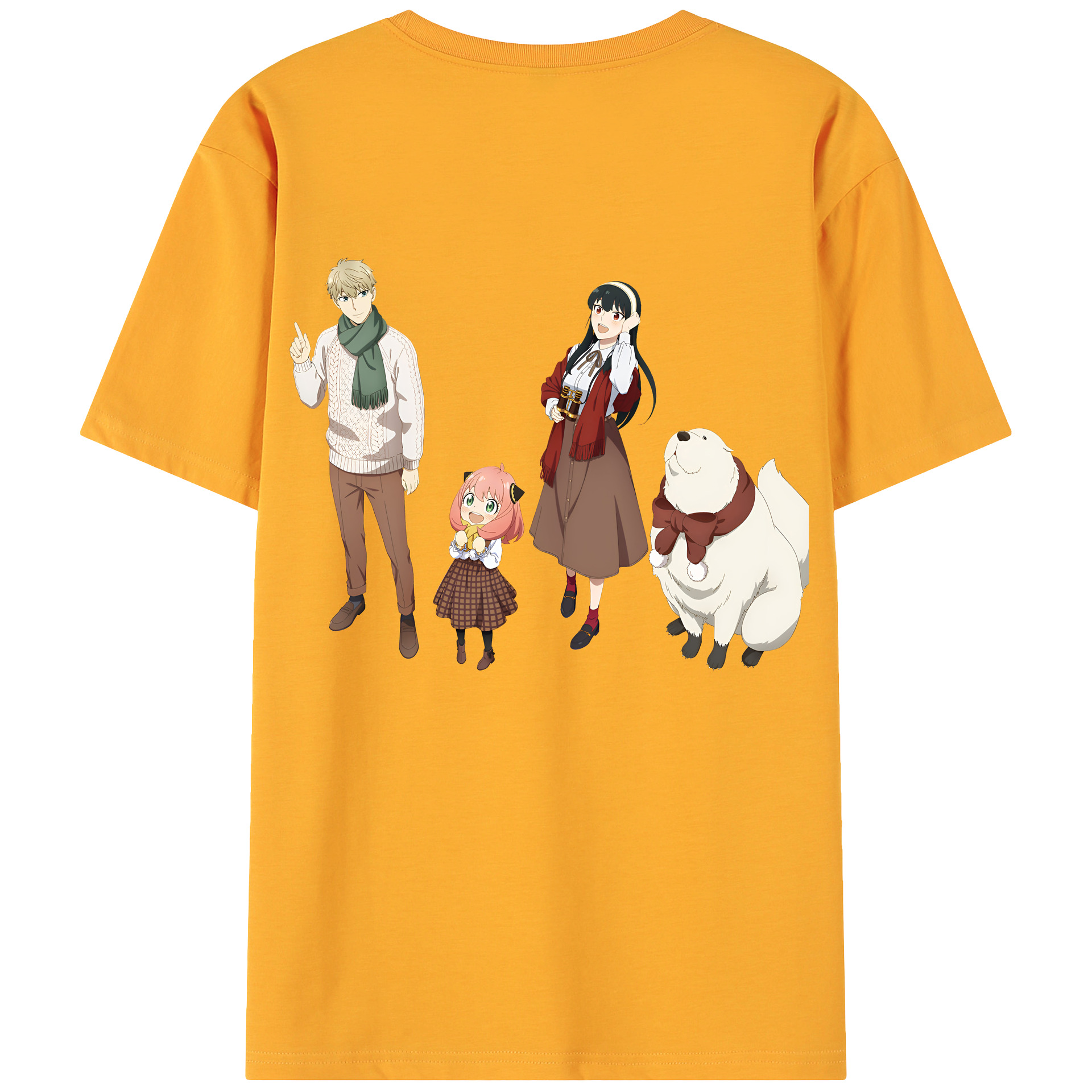 （画像用） SPY×FAMILY间谍家家酒 綿100％ メンズ半袖Tシャツ（バックプリント） 通気性