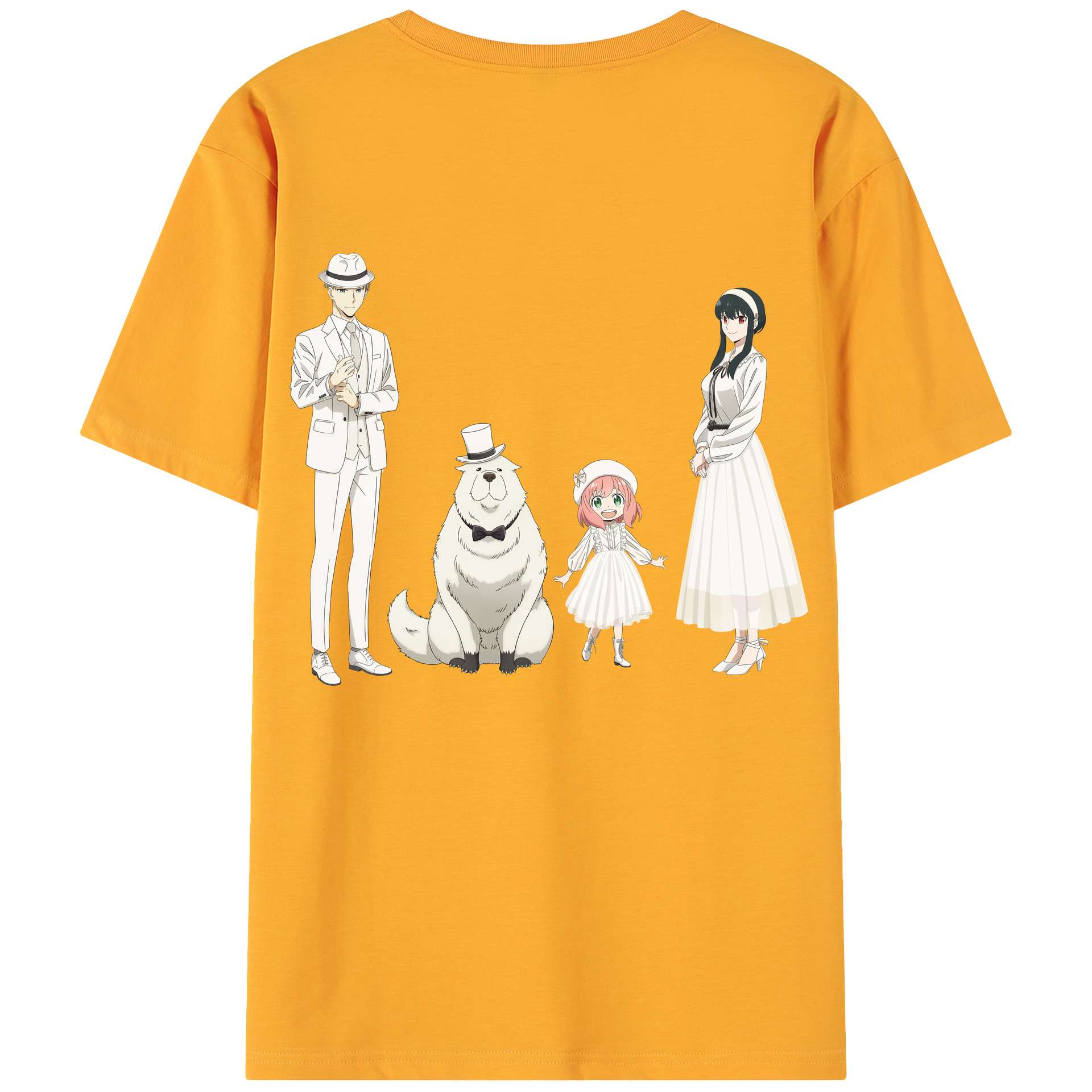 （画像用） SPY×FAMILY间谍家家酒 綿100％ メンズ半袖Tシャツ（バックプリント） 通気性