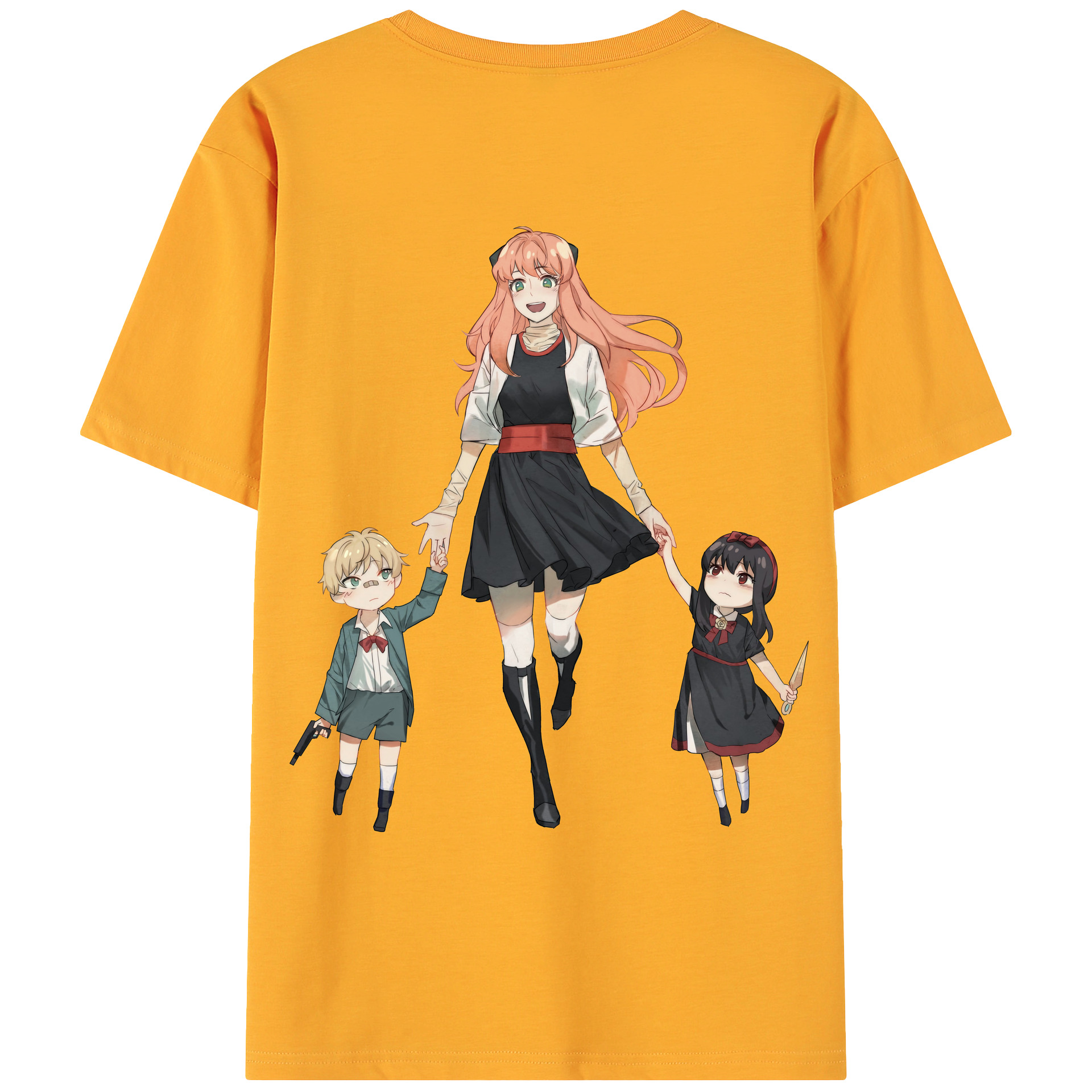 （画像用） SPY×FAMILY间谍家家酒 綿100％ メンズ半袖Tシャツ（バックプリント） 通気性