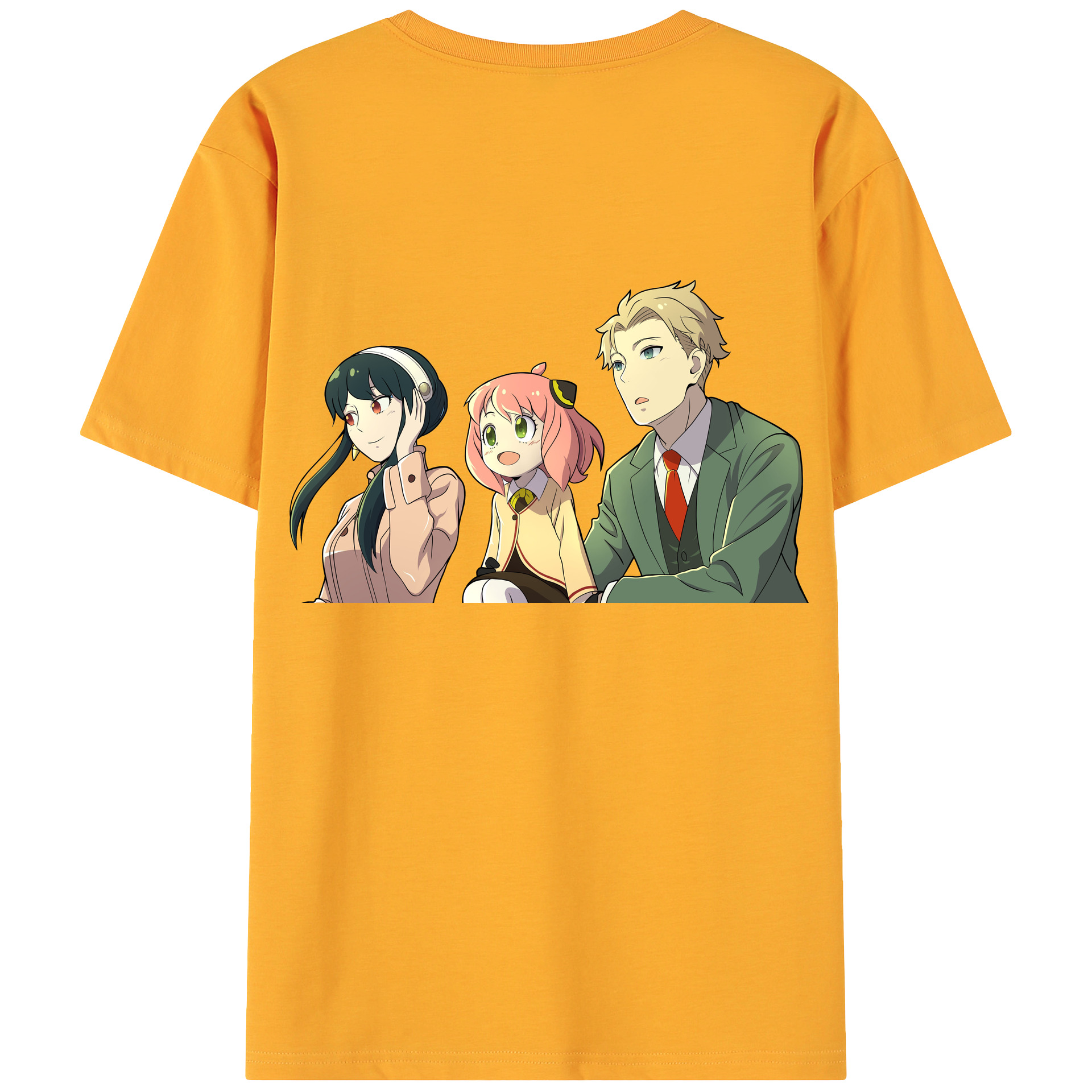 （画像用） SPY×FAMILY间谍家家酒 綿100％ メンズ半袖Tシャツ（バックプリント） 通気性