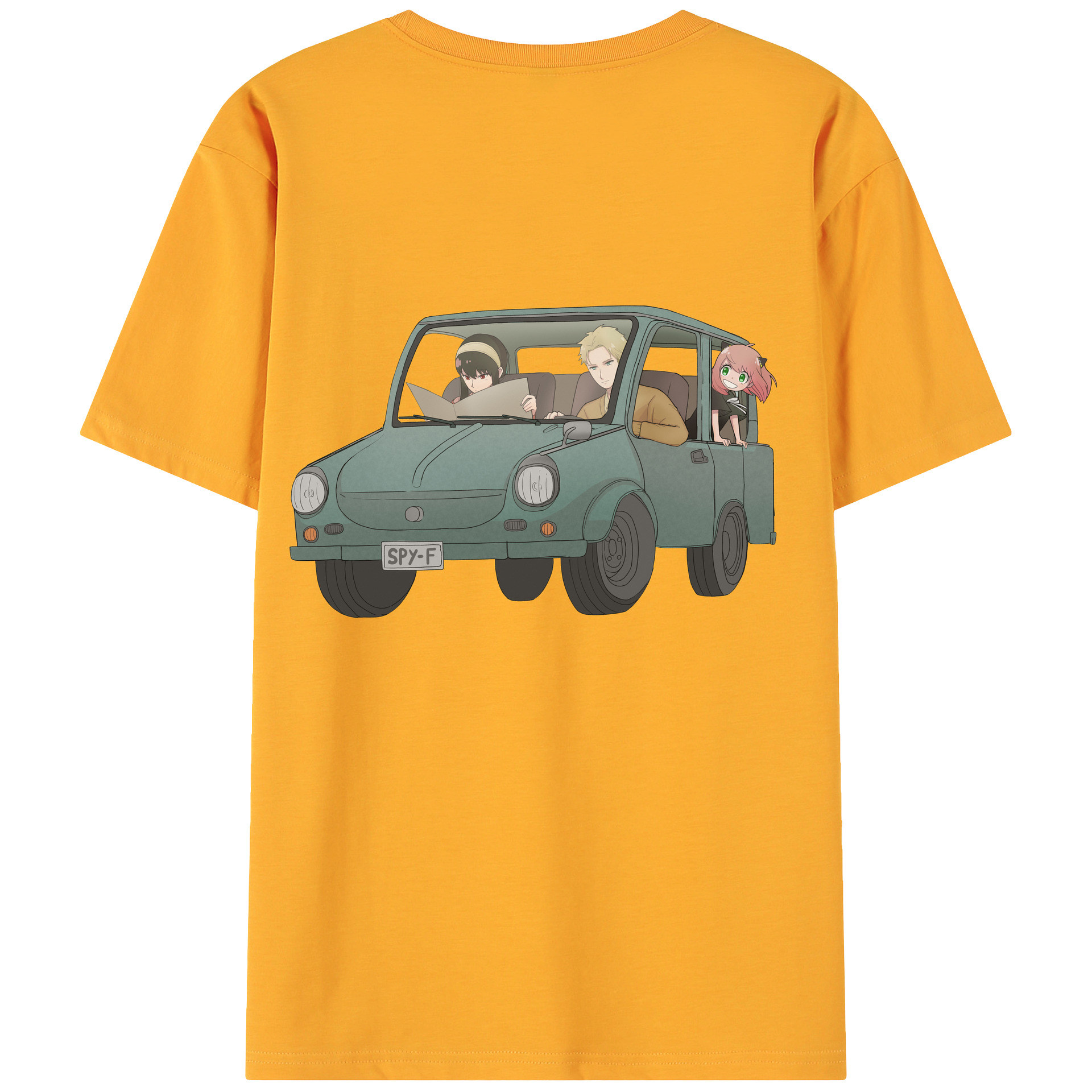 （画像用） SPY×FAMILY间谍家家酒 綿100％ メンズ半袖Tシャツ（バックプリント） 通気性