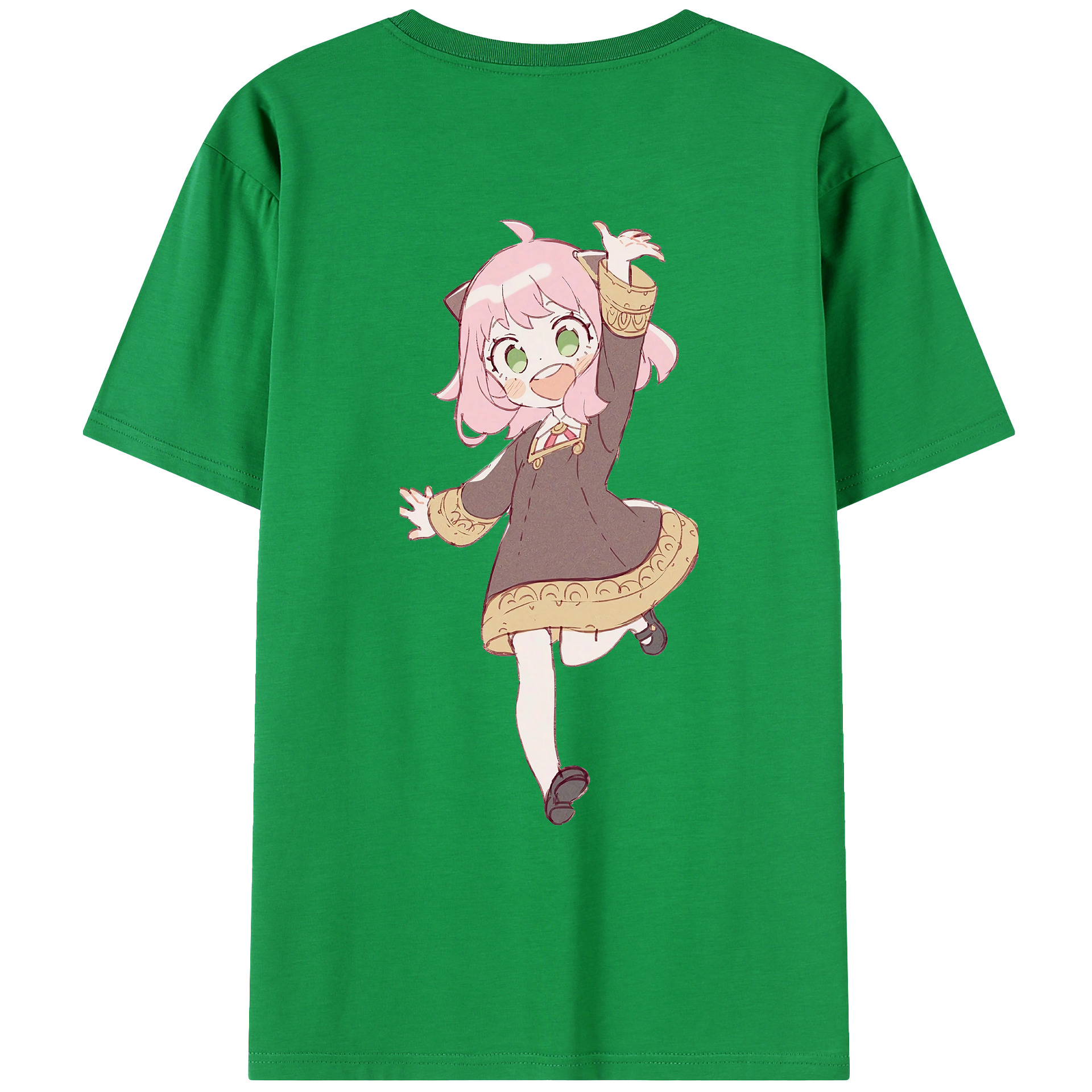 （画像用） SPY×FAMILY间谍家家酒 綿100％ メンズ半袖Tシャツ（バックプリント） 通気性