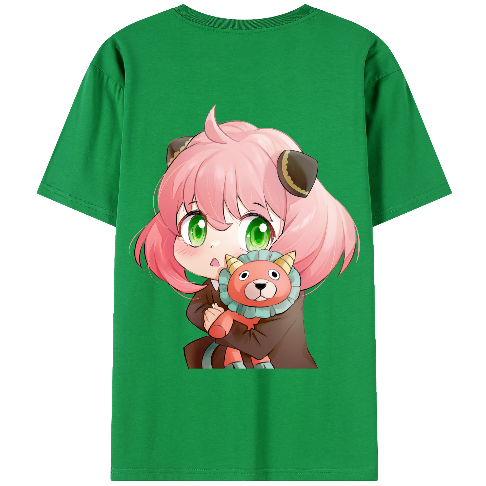 （画像用） SPY×FAMILY间谍家家酒 綿100％ メンズ半袖Tシャツ（バックプリント） 通気性