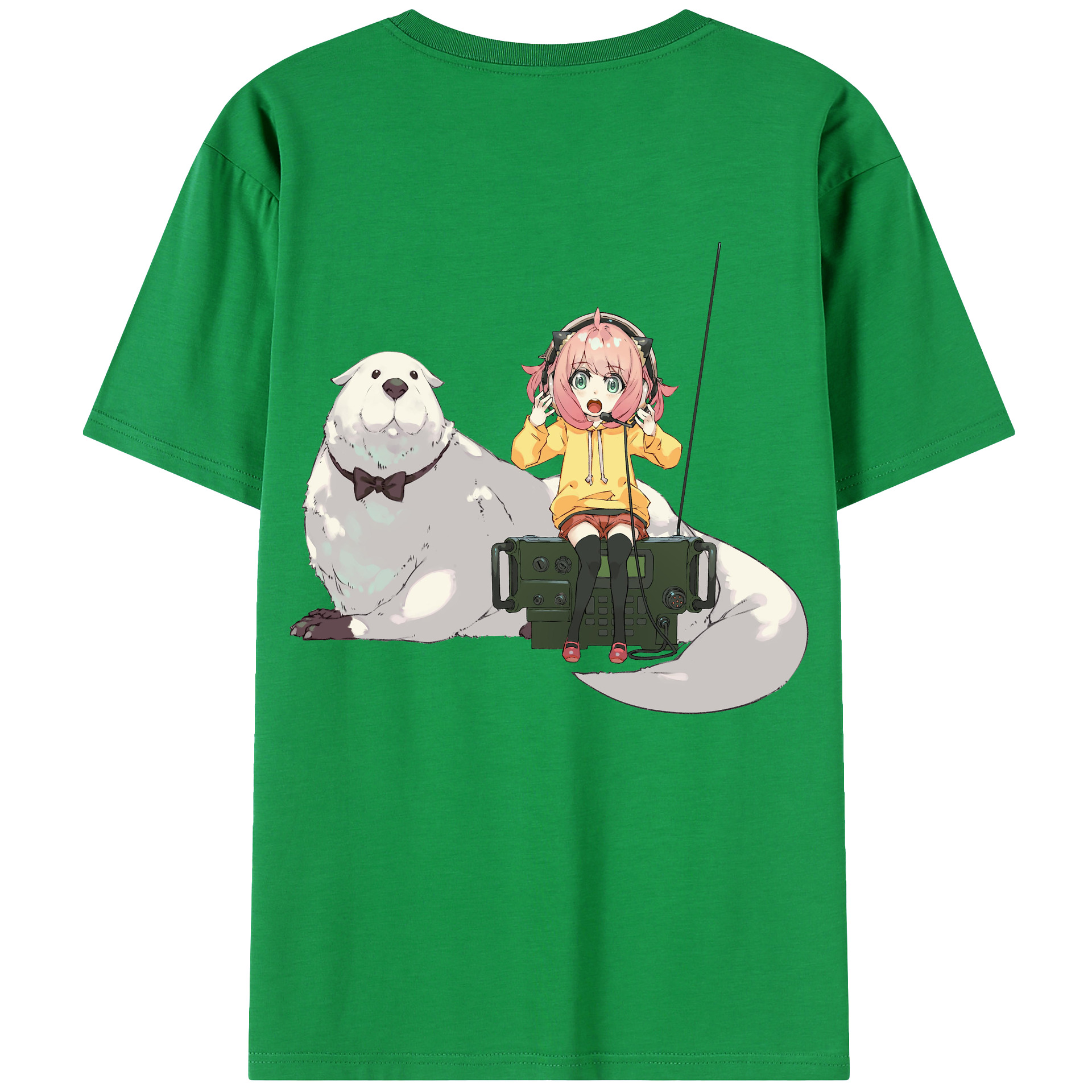 （画像用） SPY×FAMILY间谍家家酒 綿100％ メンズ半袖Tシャツ（バックプリント） 通気性