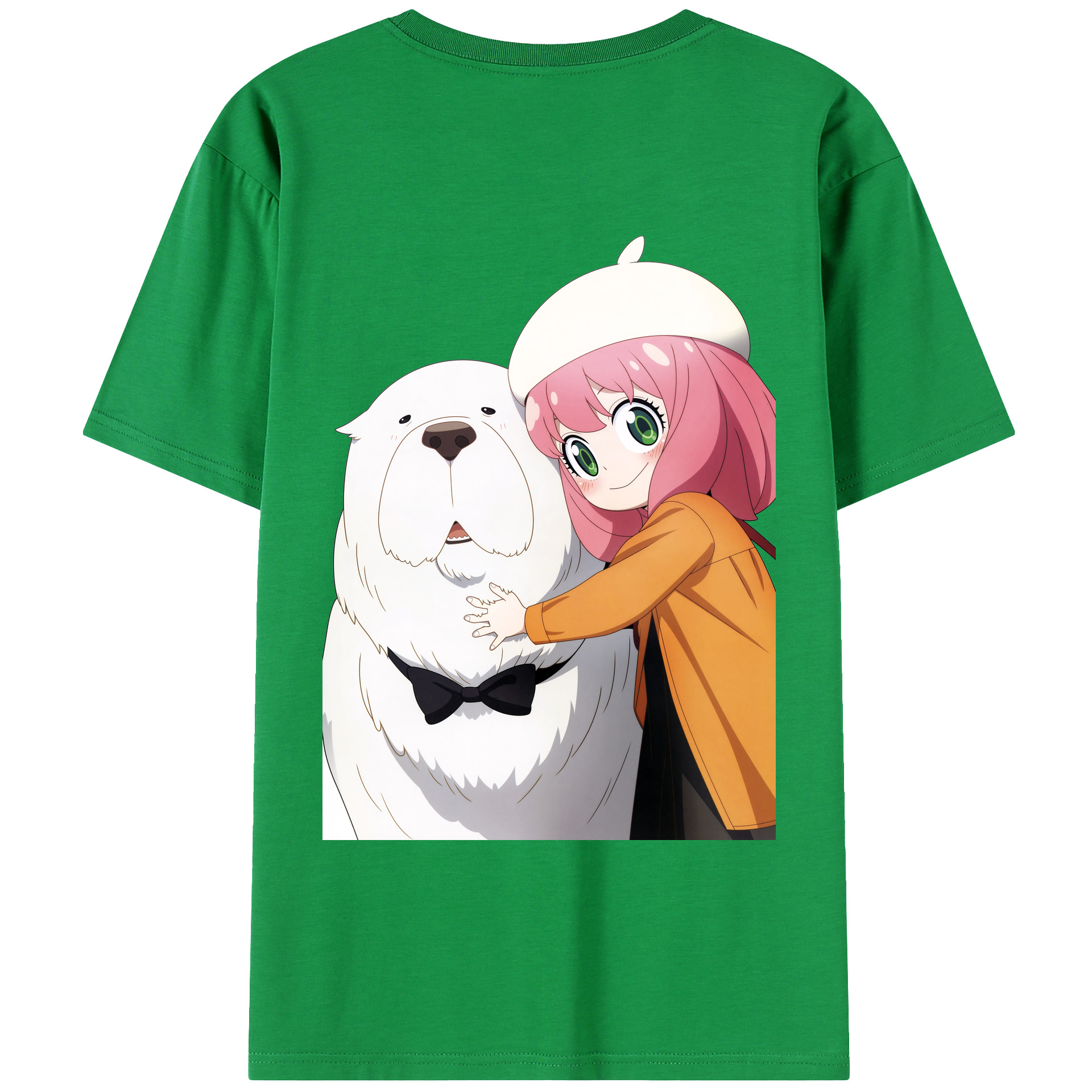 （画像用） SPY×FAMILY间谍家家酒 綿100％ メンズ半袖Tシャツ（バックプリント） 通気性
