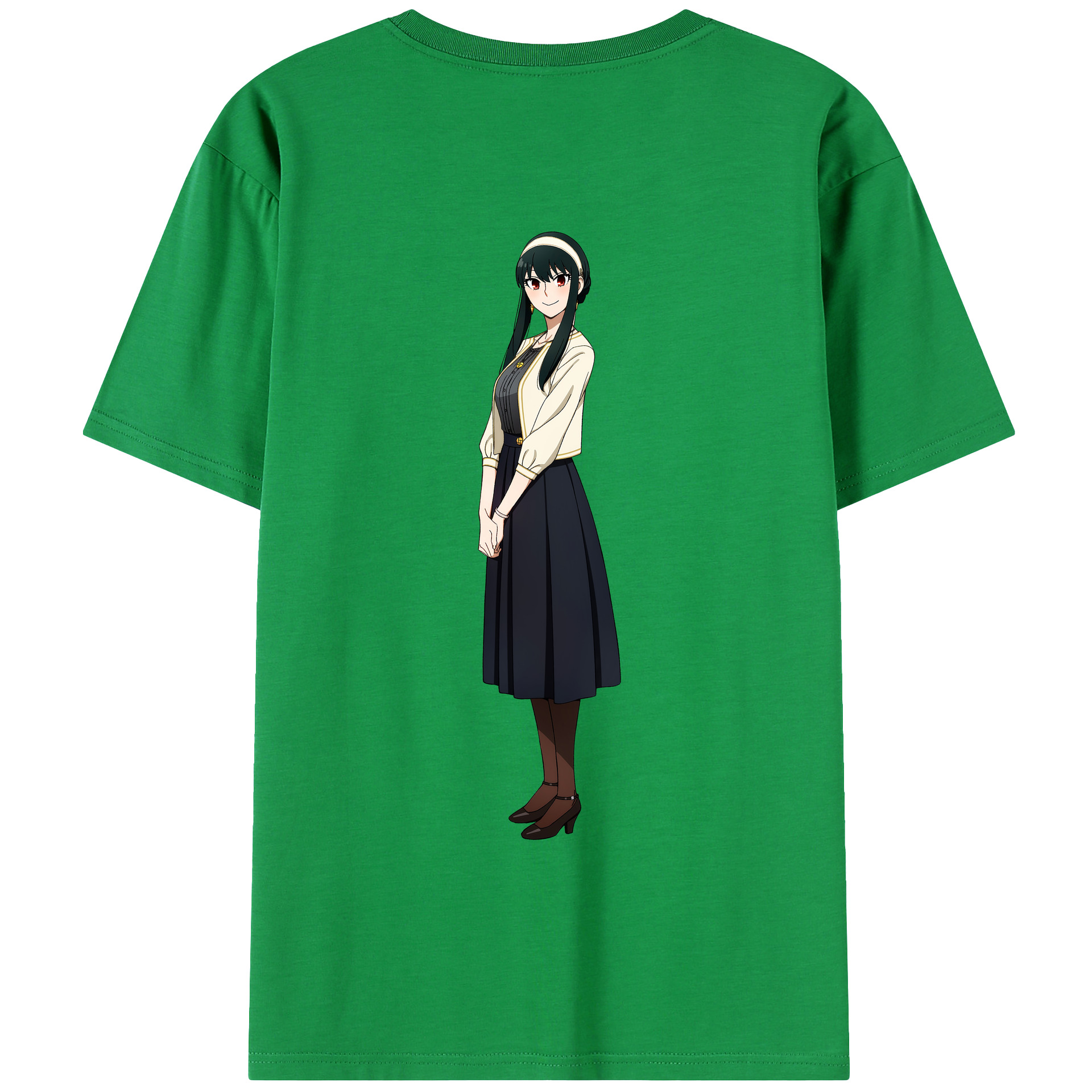 （画像用） SPY×FAMILY间谍家家酒 綿100％ メンズ半袖Tシャツ（バックプリント） 通気性