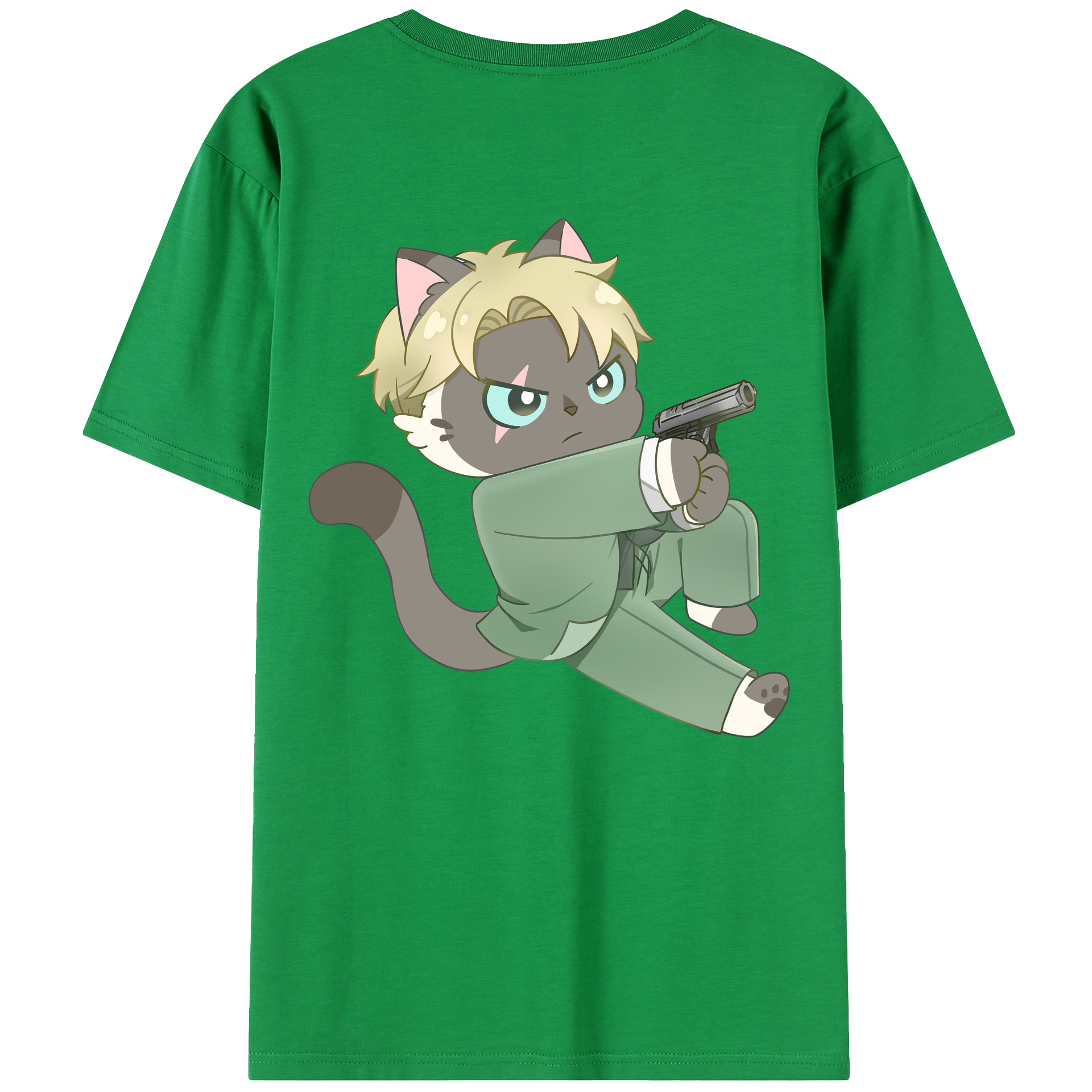 （画像用） SPY×FAMILY间谍家家酒 綿100％ メンズ半袖Tシャツ（バックプリント） 通気性