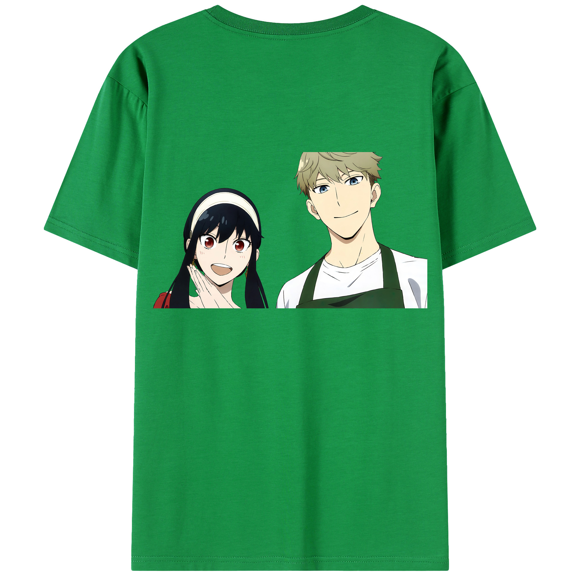 （画像用） SPY×FAMILY间谍家家酒 綿100％ メンズ半袖Tシャツ（バックプリント） 通気性