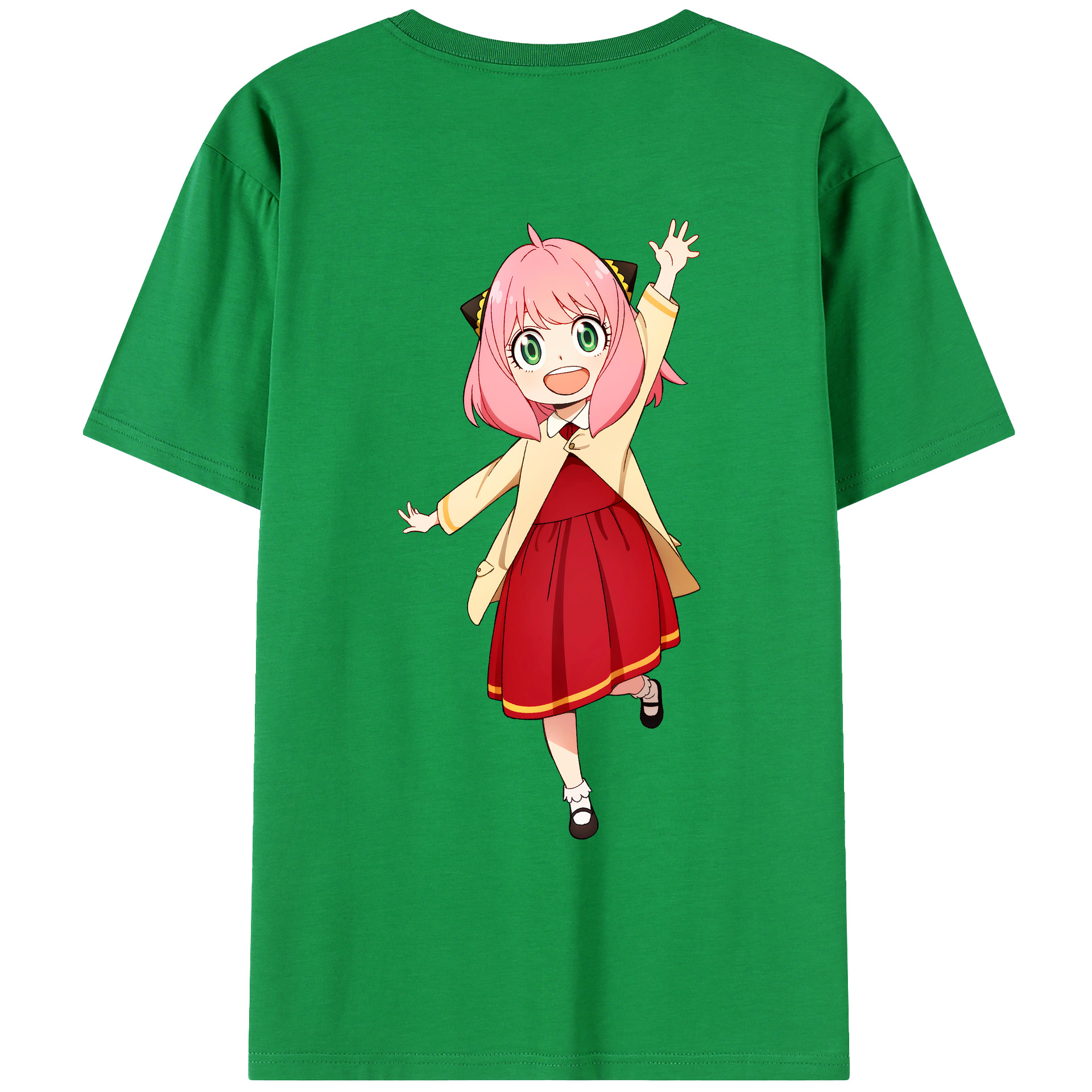（画像用） SPY×FAMILY间谍家家酒 綿100％ メンズ半袖Tシャツ（バックプリント） 通気性