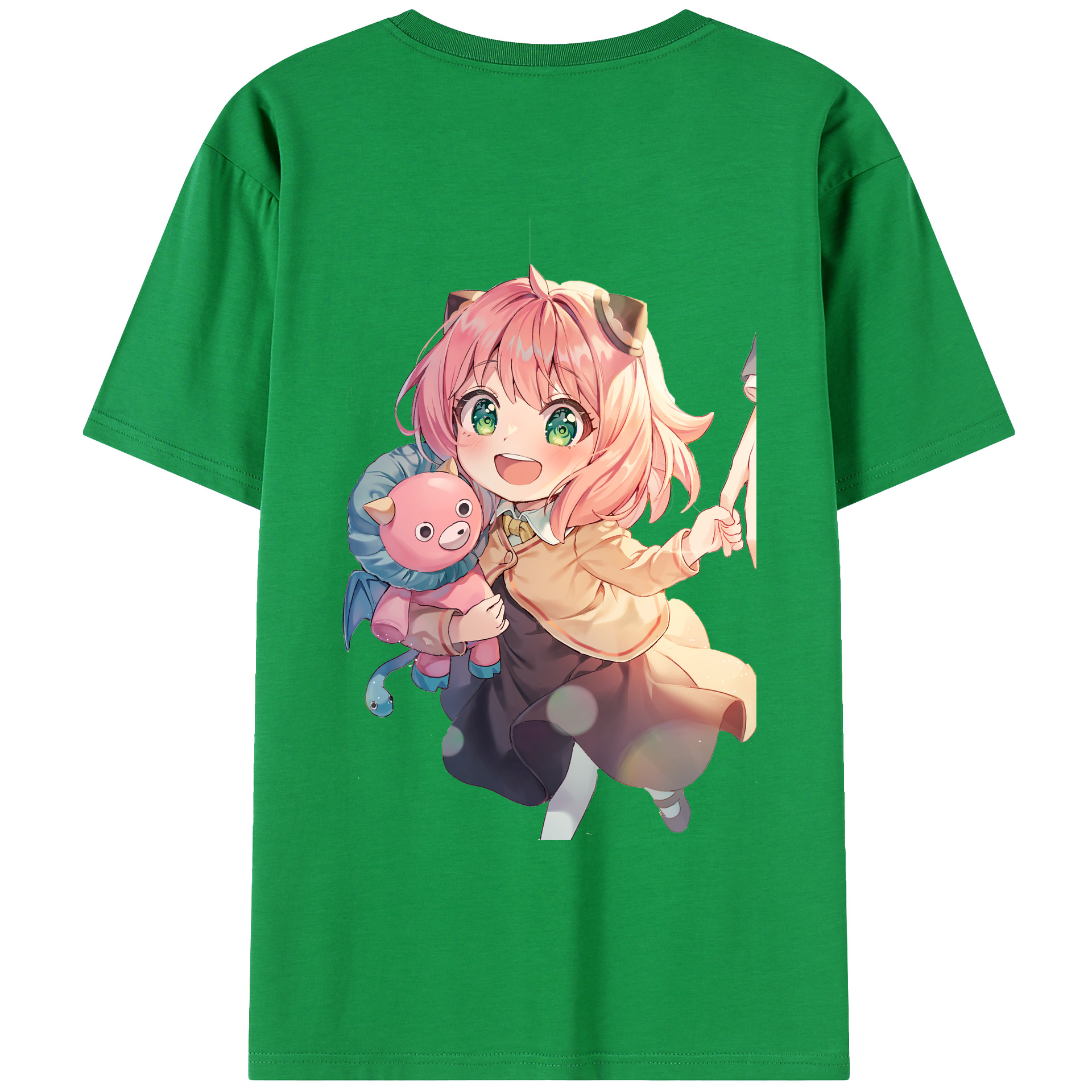 （画像用） SPY×FAMILY间谍家家酒 綿100％ メンズ半袖Tシャツ（バックプリント） 通気性
