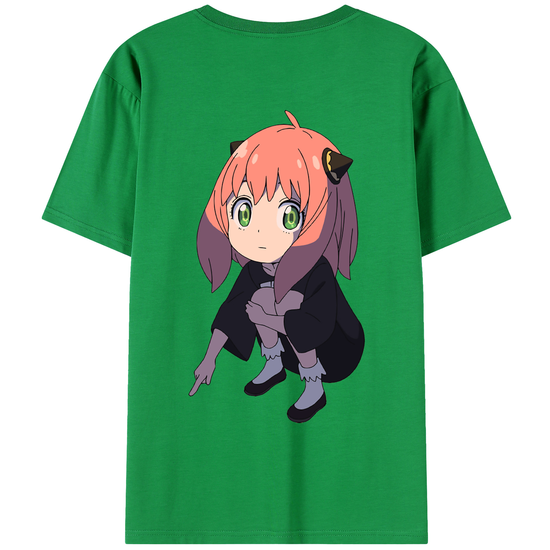 （画像用） SPY×FAMILY间谍家家酒 綿100％ メンズ半袖Tシャツ（バックプリント） 通気性