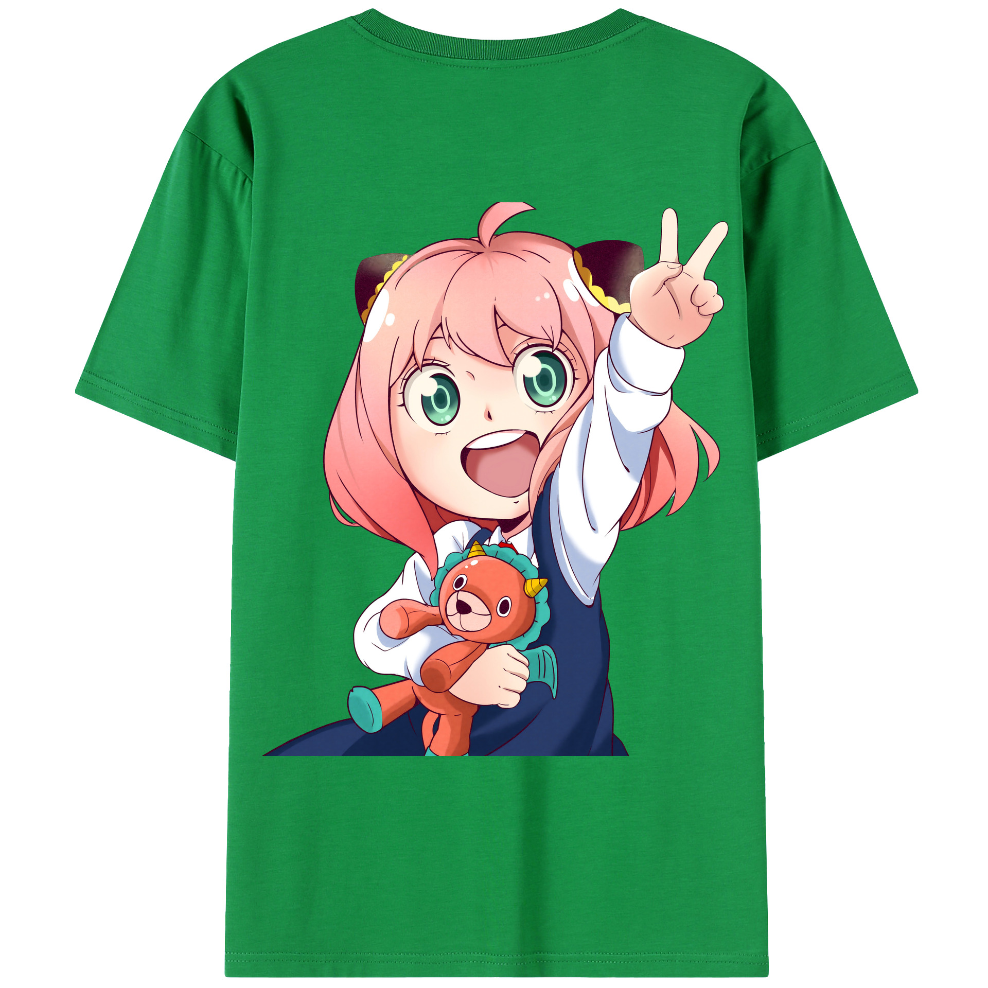 （画像用） SPY×FAMILY间谍家家酒 綿100％ メンズ半袖Tシャツ（バックプリント） 通気性