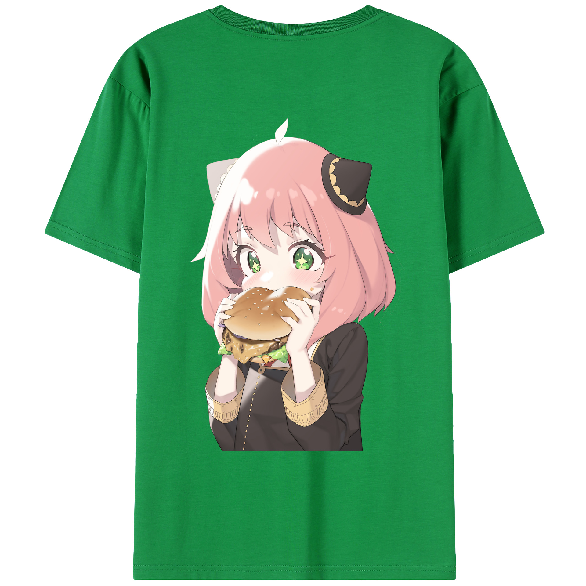 （画像用） SPY×FAMILY间谍家家酒 綿100％ メンズ半袖Tシャツ（バックプリント） 通気性