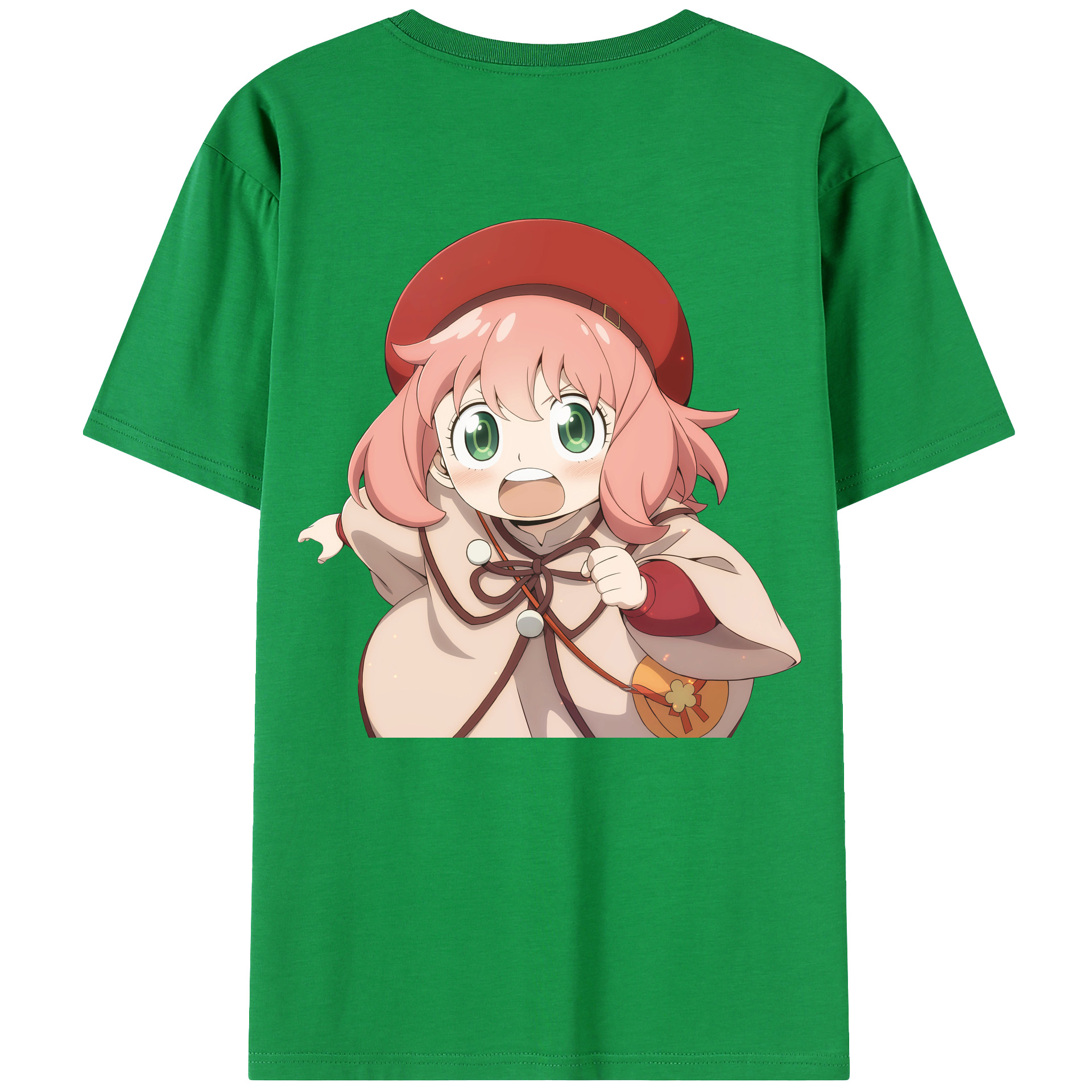 （画像用） SPY×FAMILY间谍家家酒 綿100％ メンズ半袖Tシャツ（バックプリント） 通気性