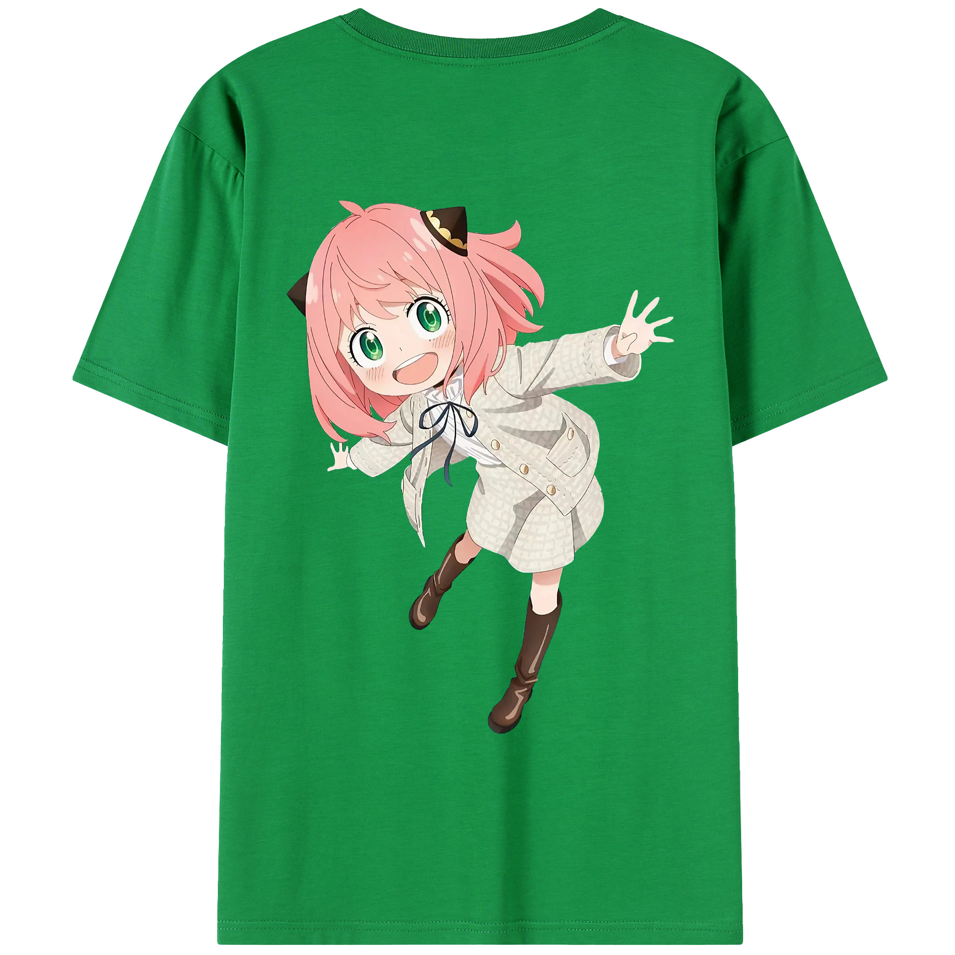 （画像用） SPY×FAMILY间谍家家酒 綿100％ メンズ半袖Tシャツ（バックプリント） 通気性