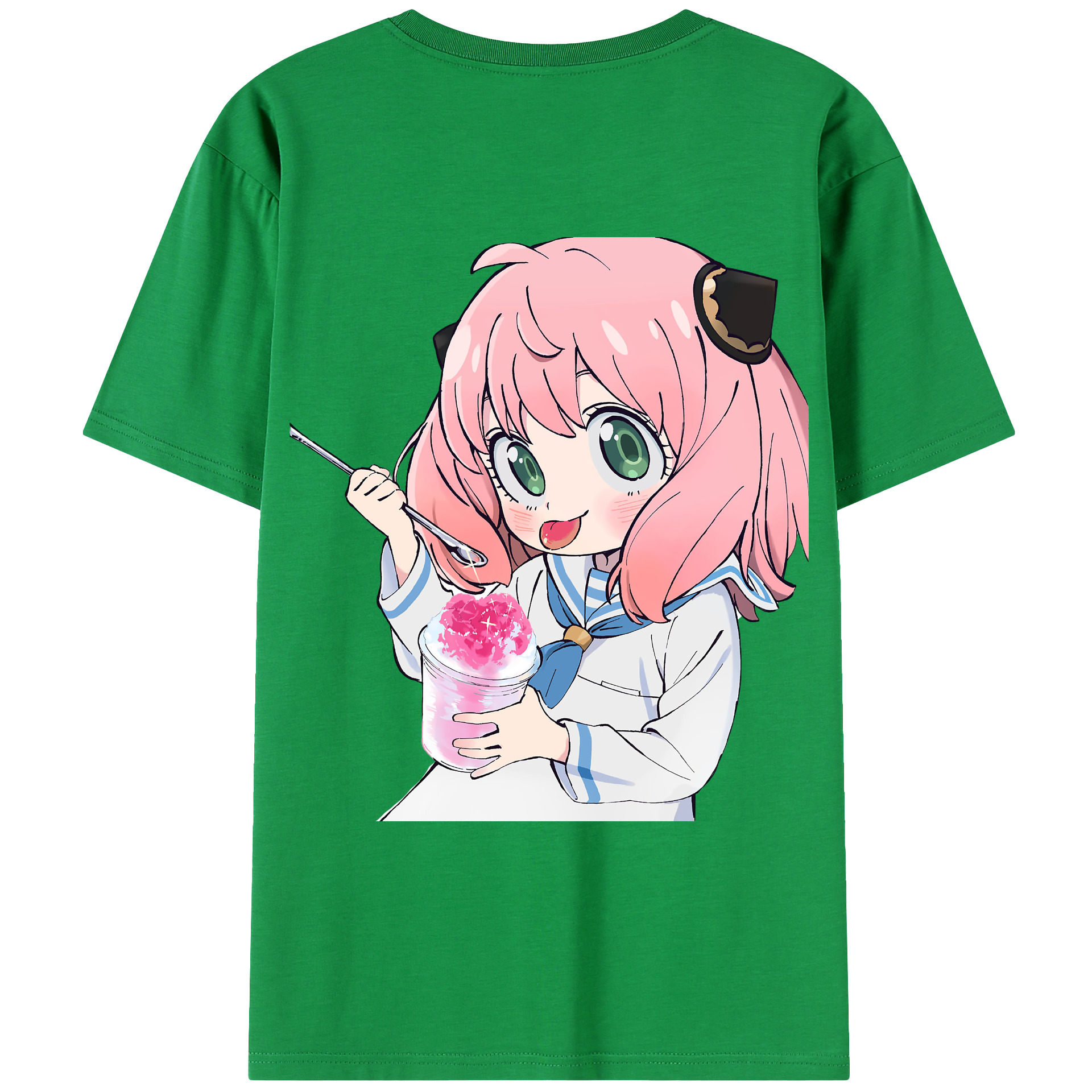（画像用） SPY×FAMILY间谍家家酒 綿100％ メンズ半袖Tシャツ（バックプリント） 通気性