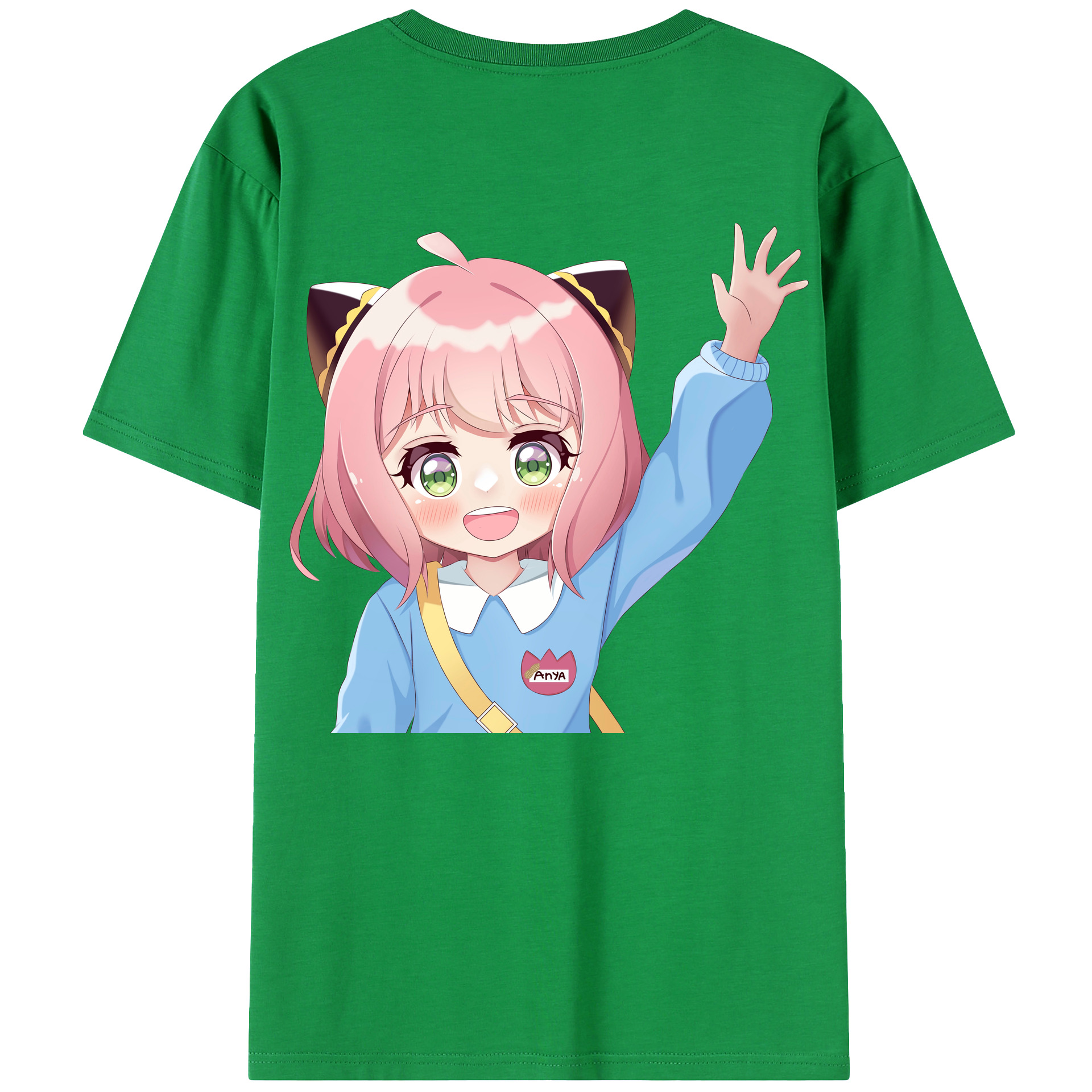 （画像用） SPY×FAMILY间谍家家酒 綿100％ メンズ半袖Tシャツ（バックプリント） 通気性