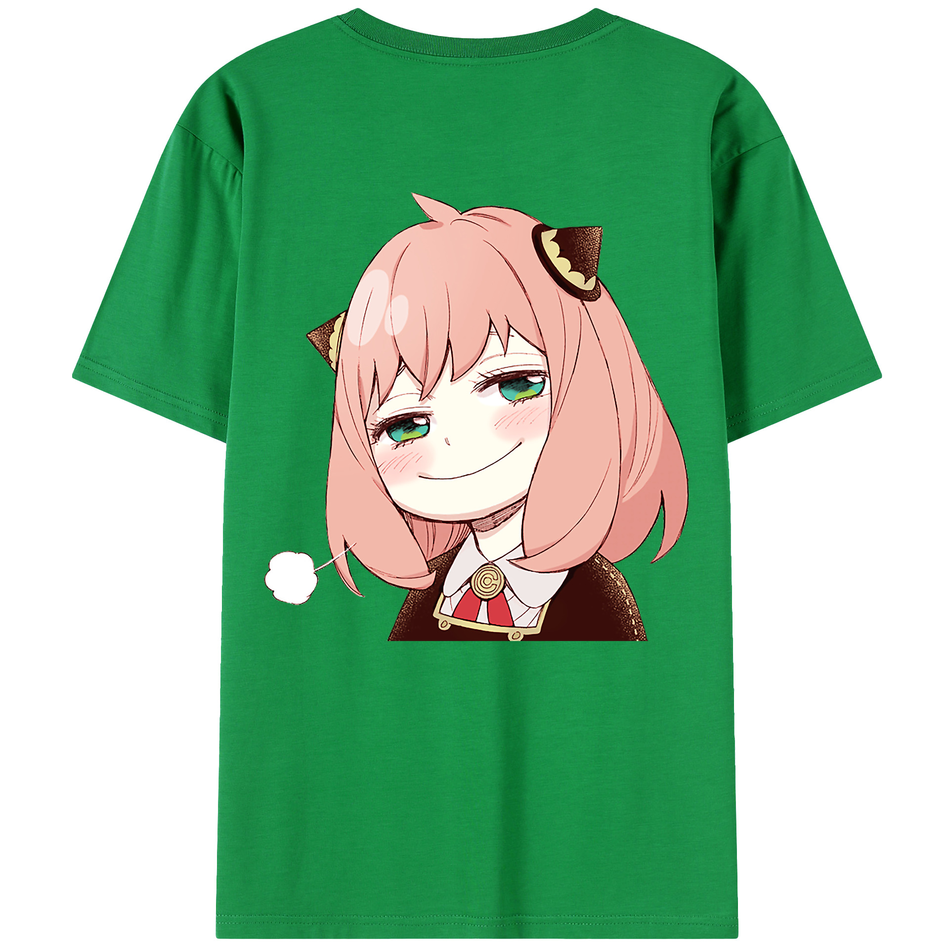 （画像用） SPY×FAMILY间谍家家酒 綿100％ メンズ半袖Tシャツ（バックプリント） 通気性