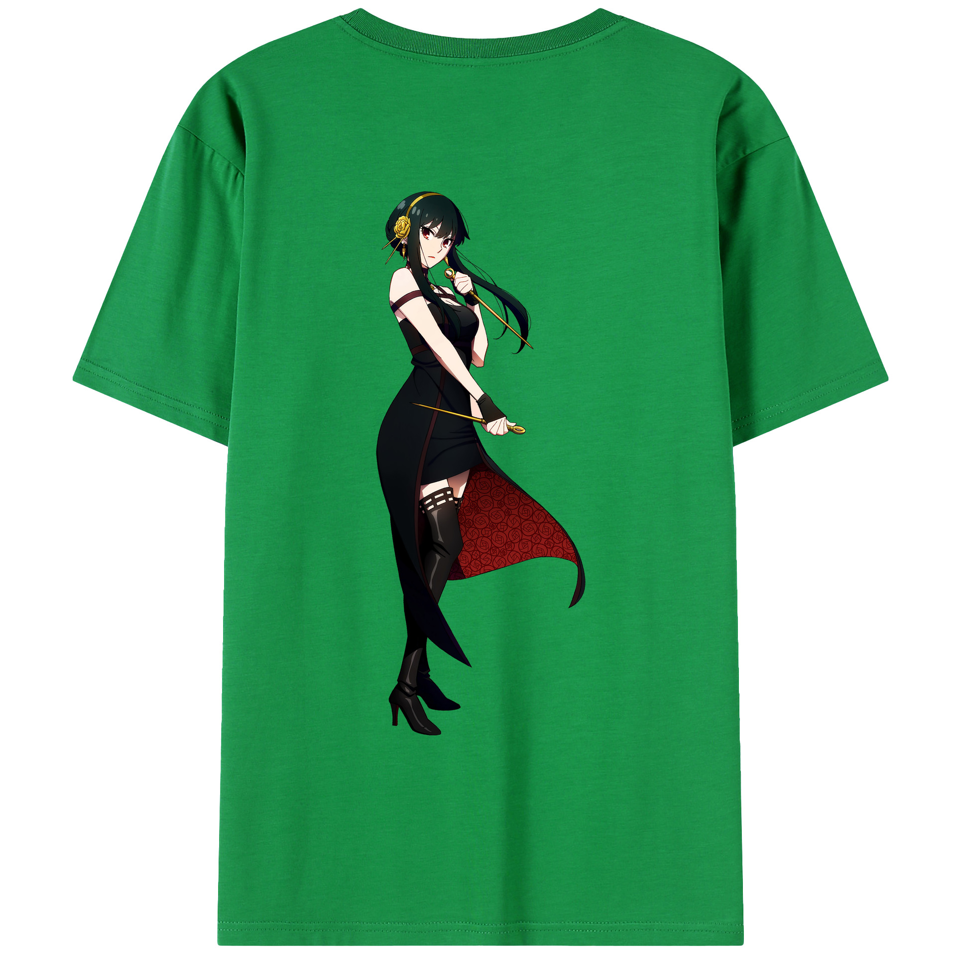 （画像用） SPY×FAMILY间谍家家酒 綿100％ メンズ半袖Tシャツ（バックプリント） 通気性