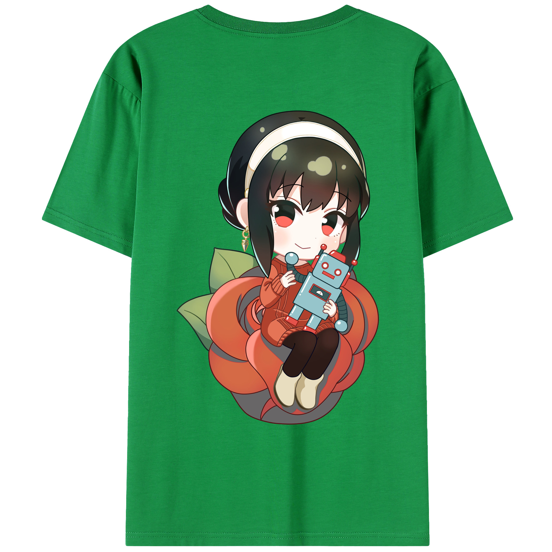 （画像用） SPY×FAMILY间谍家家酒 綿100％ メンズ半袖Tシャツ（バックプリント） 通気性